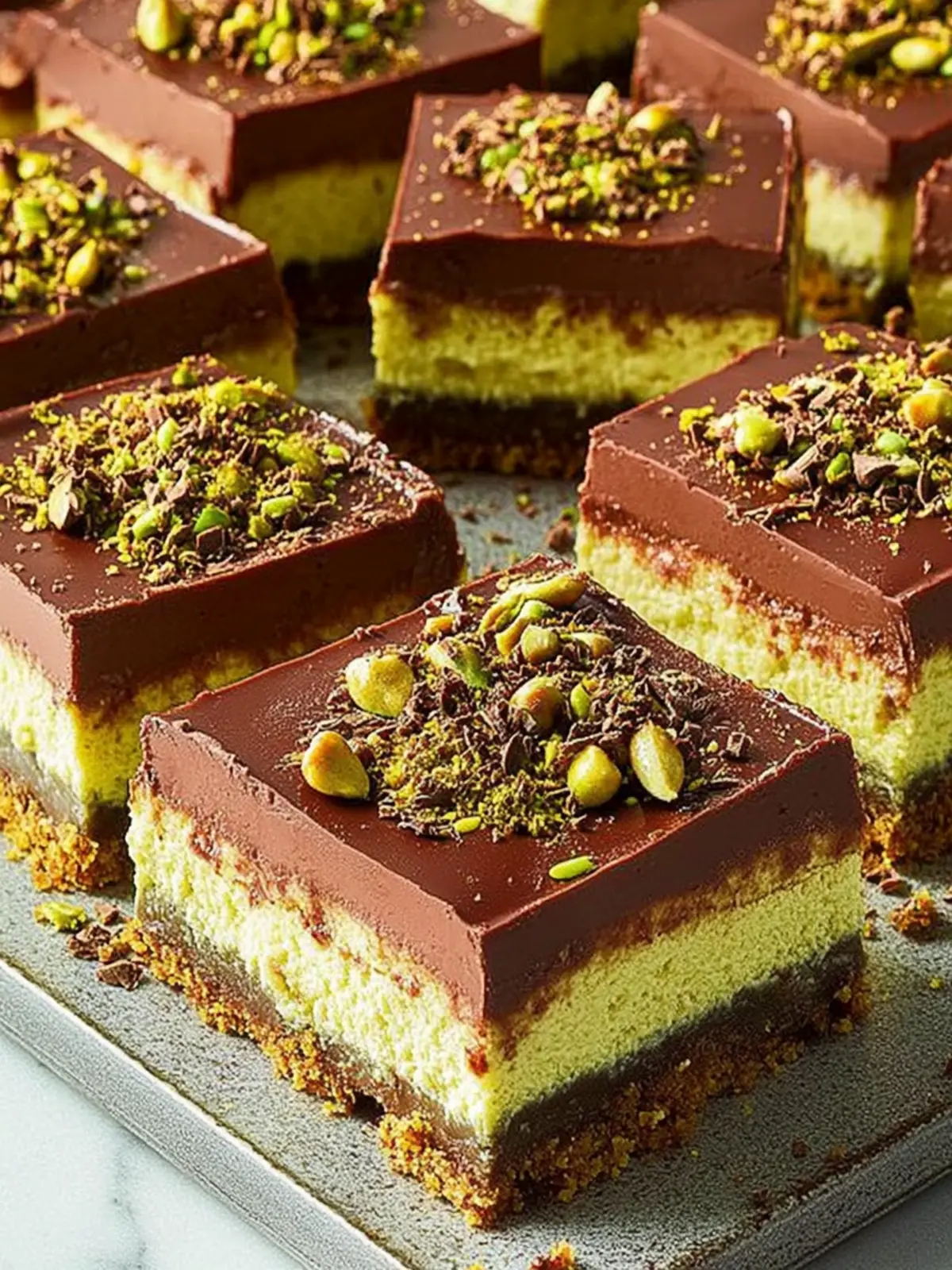 Decadent Dubai Chocolate Cheesecake Bars You'll Crave 4 Dubai Chocolate Cheesecake Bars