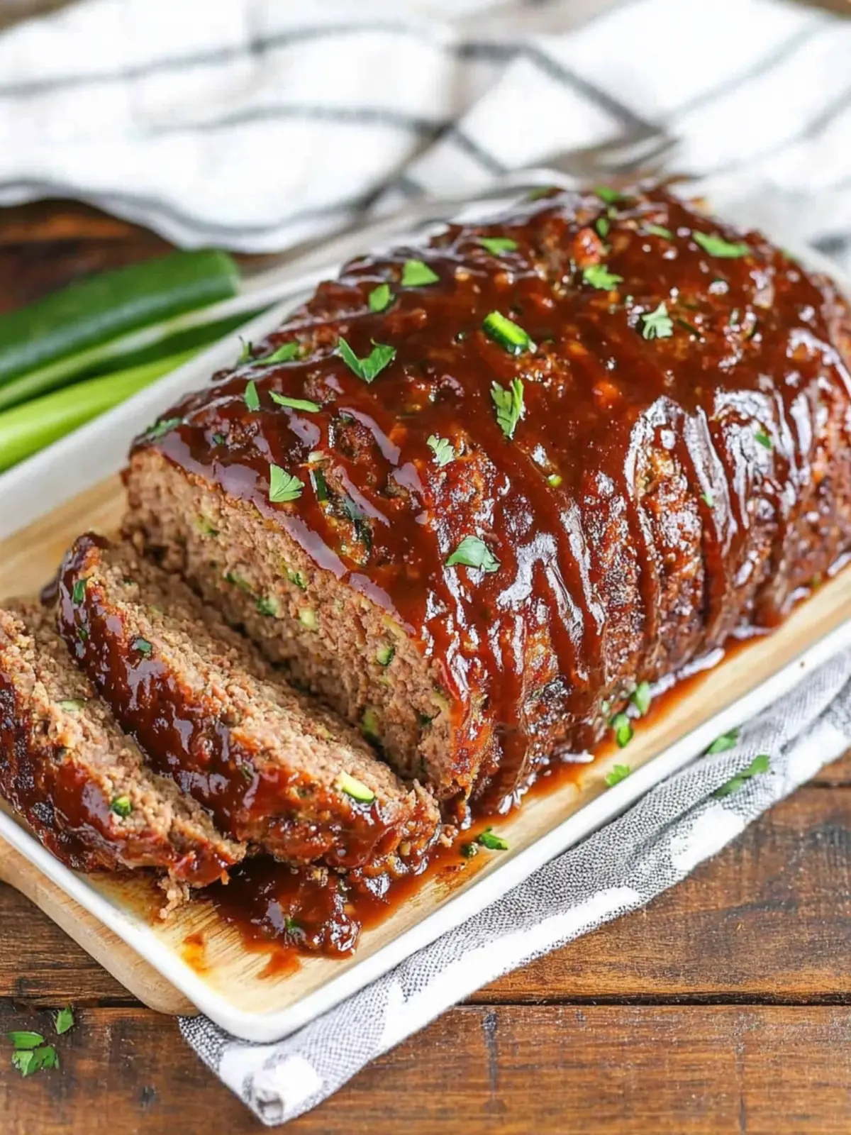 Moist Zucchini Meatloaf with Balsamic Glaze for Family Fun 2 Zucchini Meatloaf