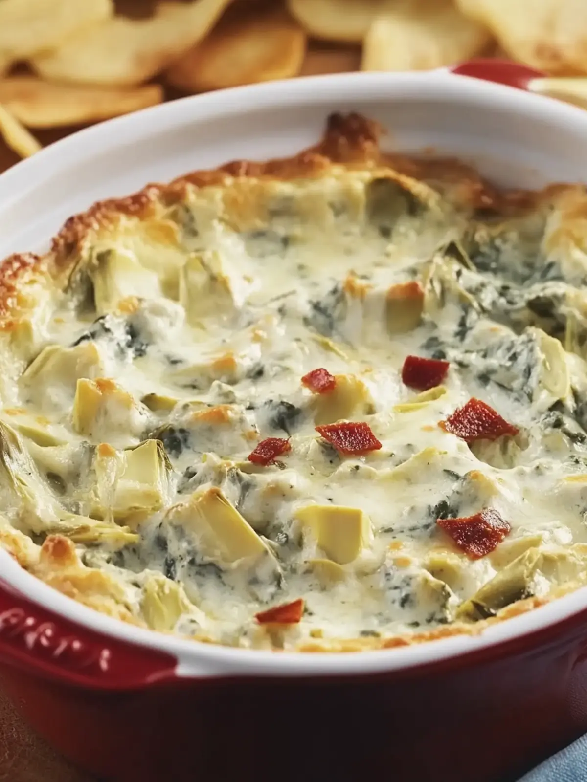 Gorgonzola Spinach Artichoke Dip: Irresistible Game Night Treat 2 Gorgonzola Spinach Artichoke Dip