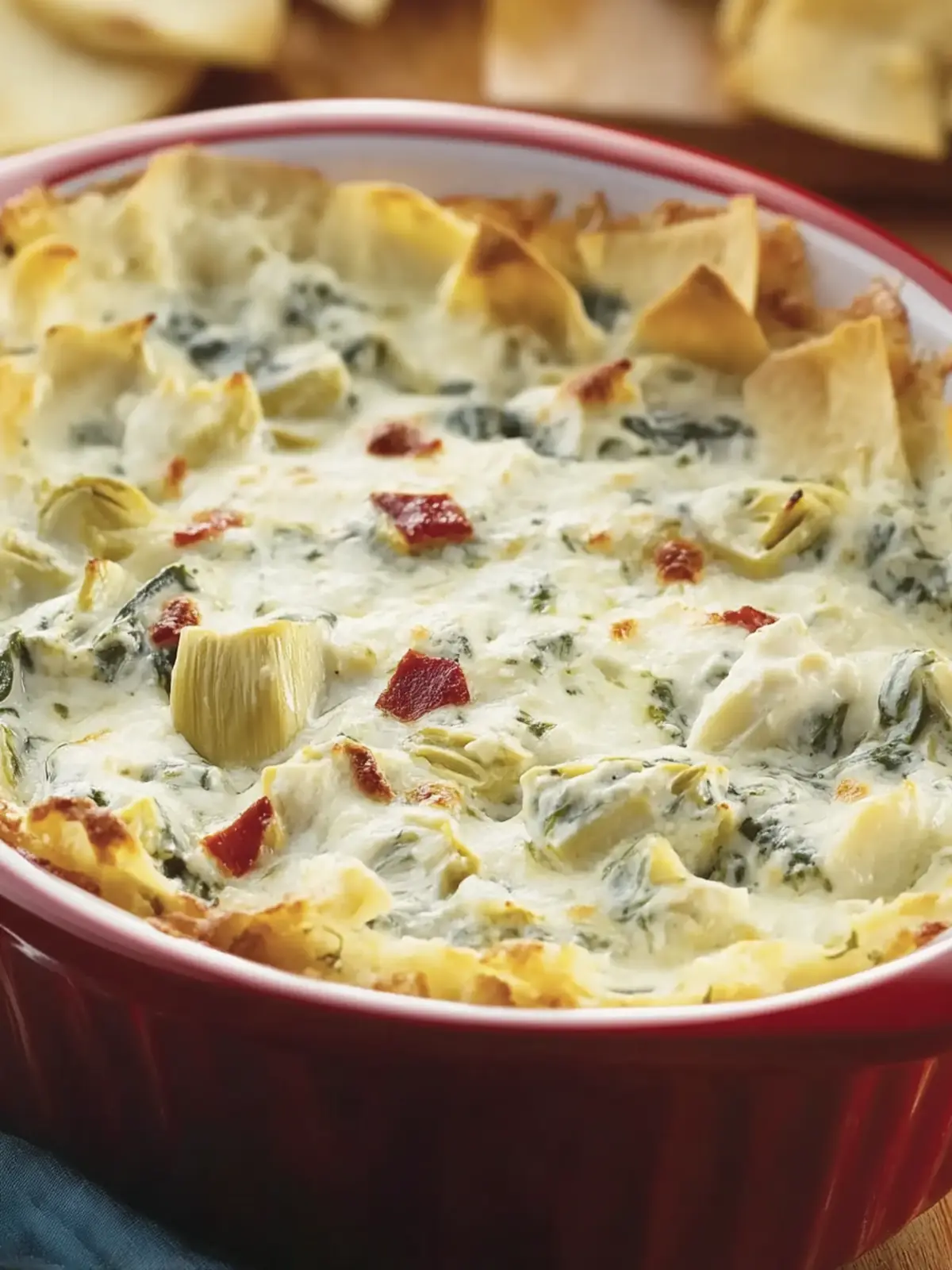 Gorgonzola Spinach Artichoke Dip: Irresistible Game Night Treat 3 Gorgonzola Spinach Artichoke Dip