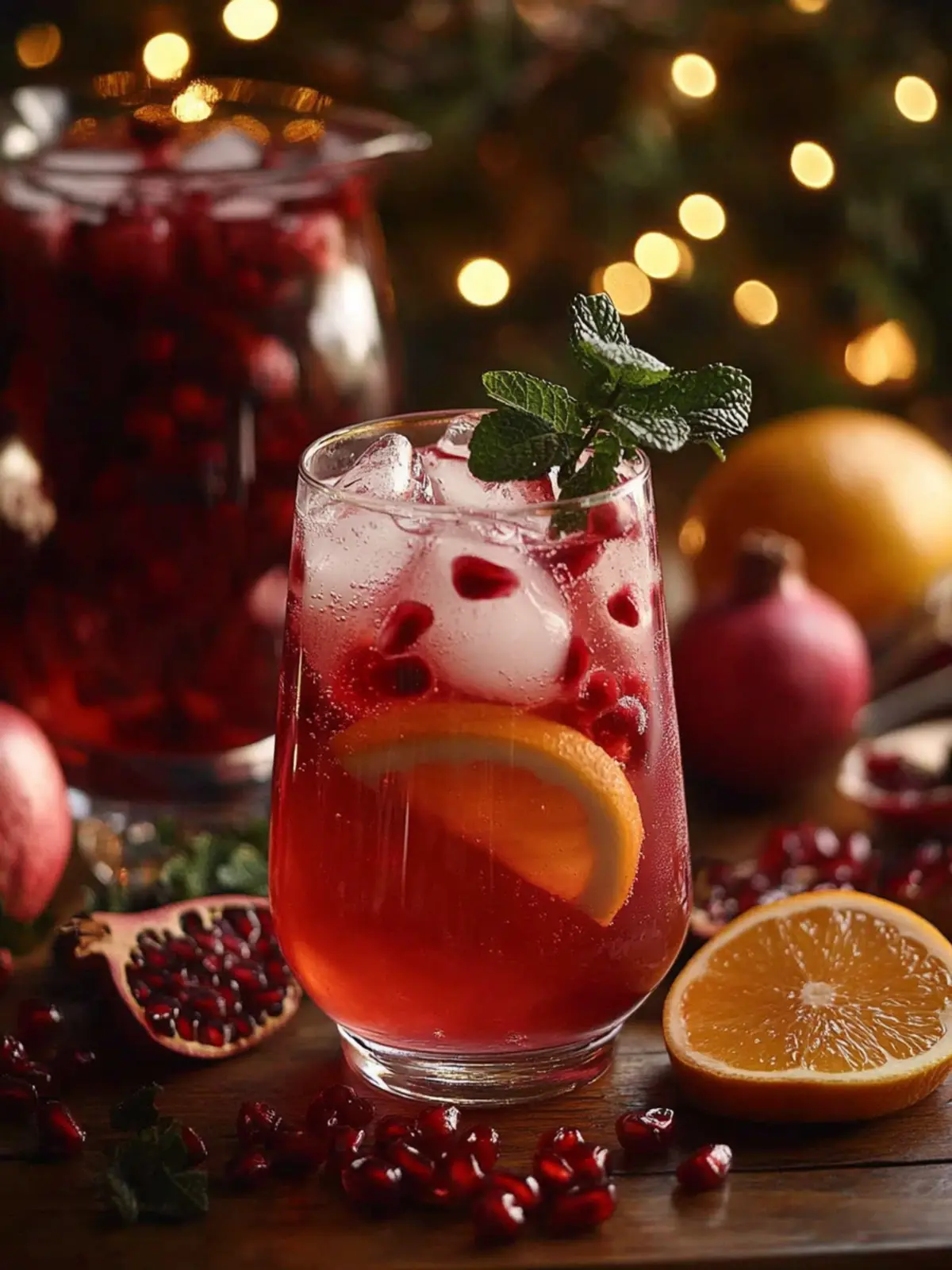 Delightful Non-Alcoholic Sparkling Pomegranate Punch Recipe 2 Non-Alcoholic Sparkling Pomegranate Punch