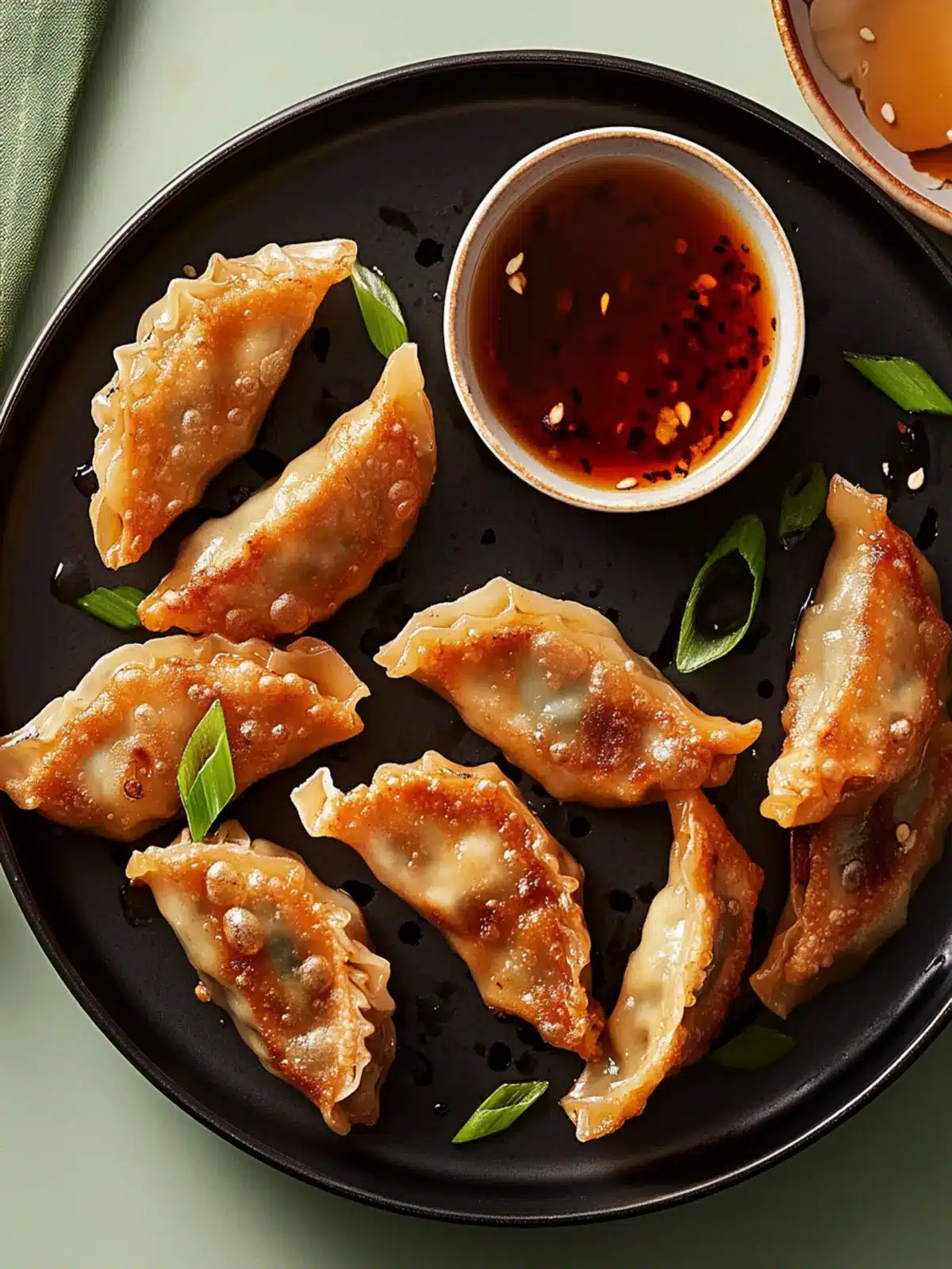 Crispy Air Fryer Potstickers: Bacon-Chicken Delight! 4 Air Fryer Potstickers