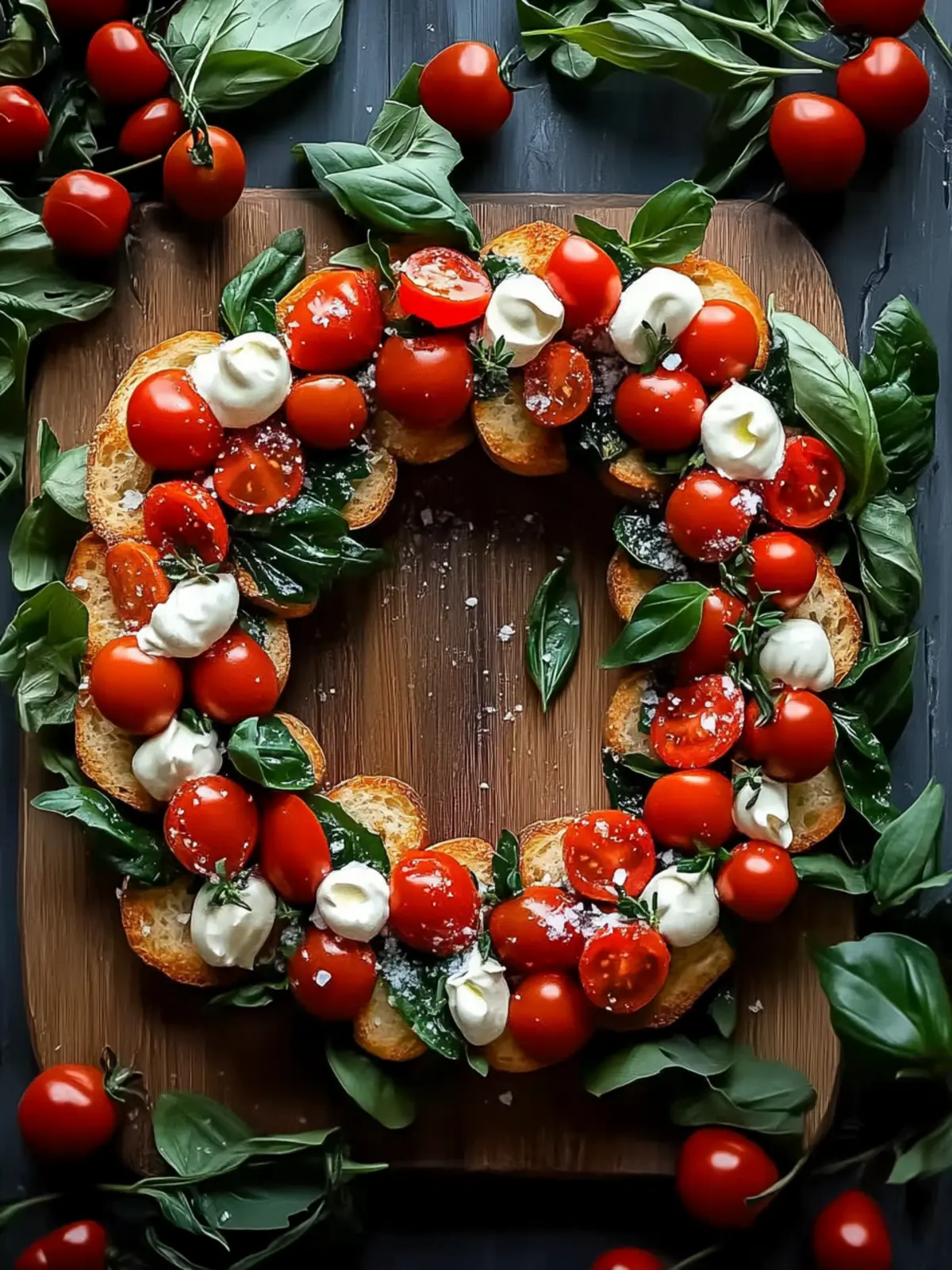 Simple Christmas Bruschetta Wreath for Festive Holiday Cheers 4 Simple Christmas Bruschetta Wreath