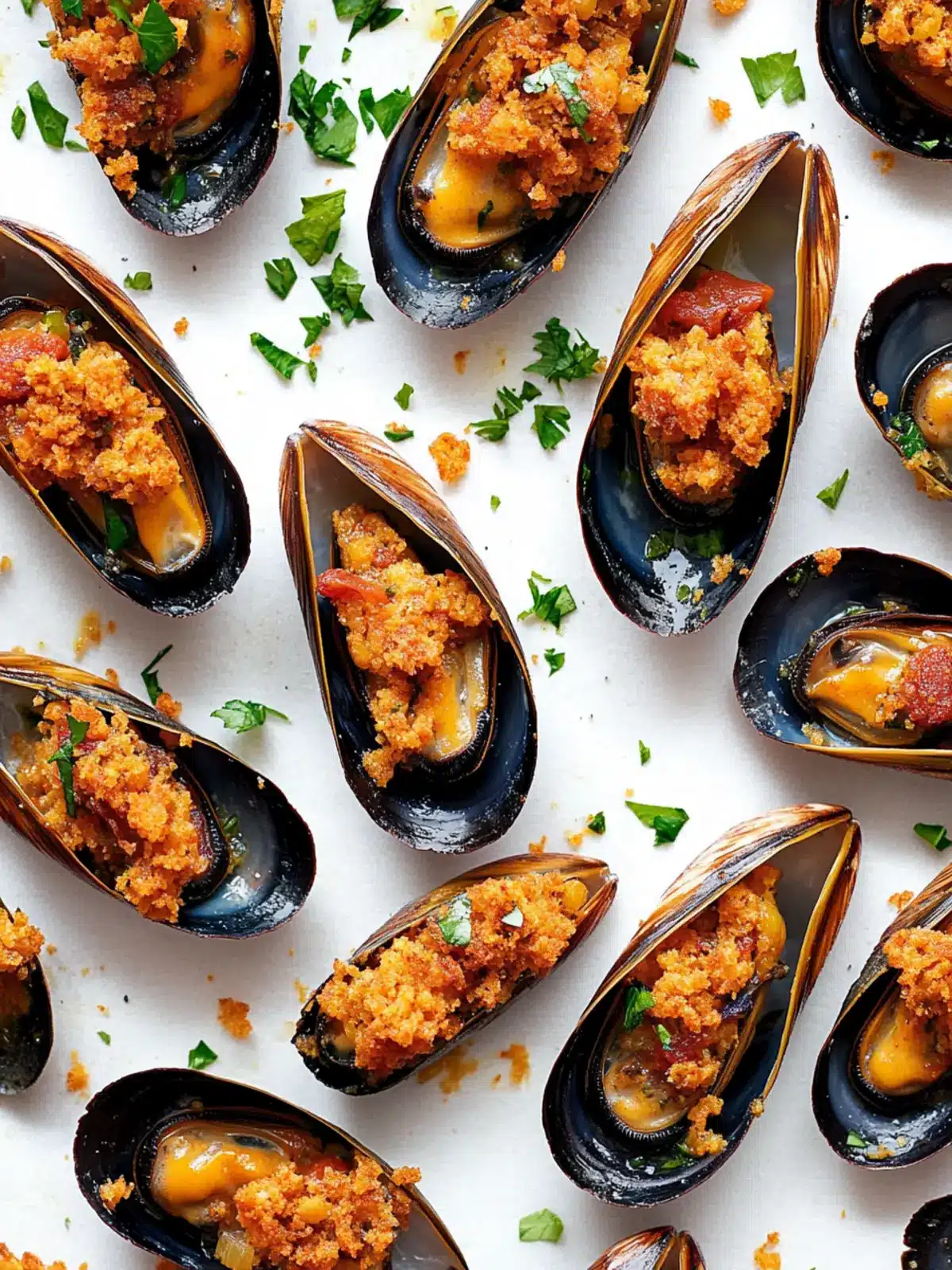 Cornbread-Stuffed Mussels: Elevate Your Seafood Game Today 2 Cornbread-Stuffed Mussels