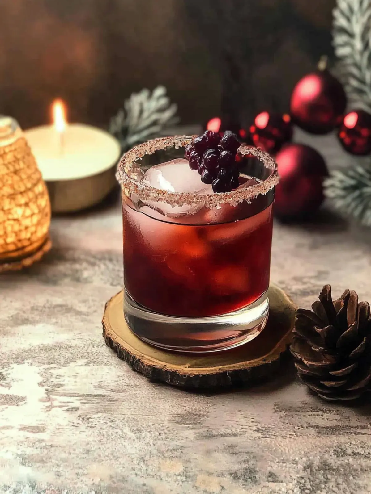 Festive Christmas Old Fashioned with Delicious Cranberry Twist 3 Christmas Old Fashioned