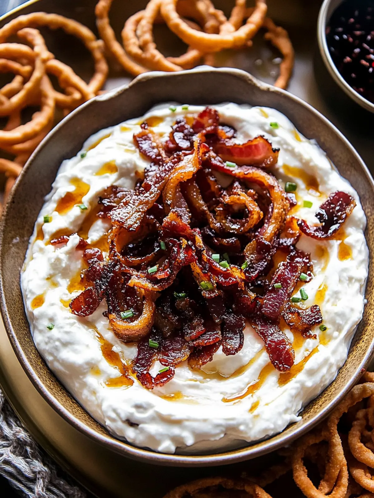 Whipped Goat Cheese Candied Bacon Dip: A Decadent Delight 2 Whipped Goat Cheese Candied Bacon Dip