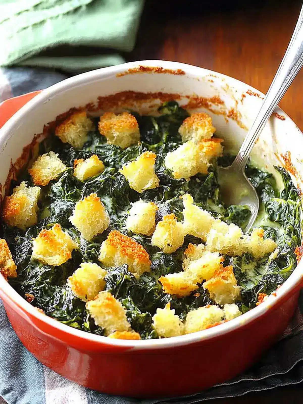 Crunchy Spinach Casserole - The Ultimate Comfort Food Delight 5 Crunchy Spinach Casserole