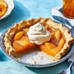 Irresistible Georgia Peach Pie with Bourbon Whipped Cream Delight 6 Georgia Peach Pie with Bourbon Whipped Cream