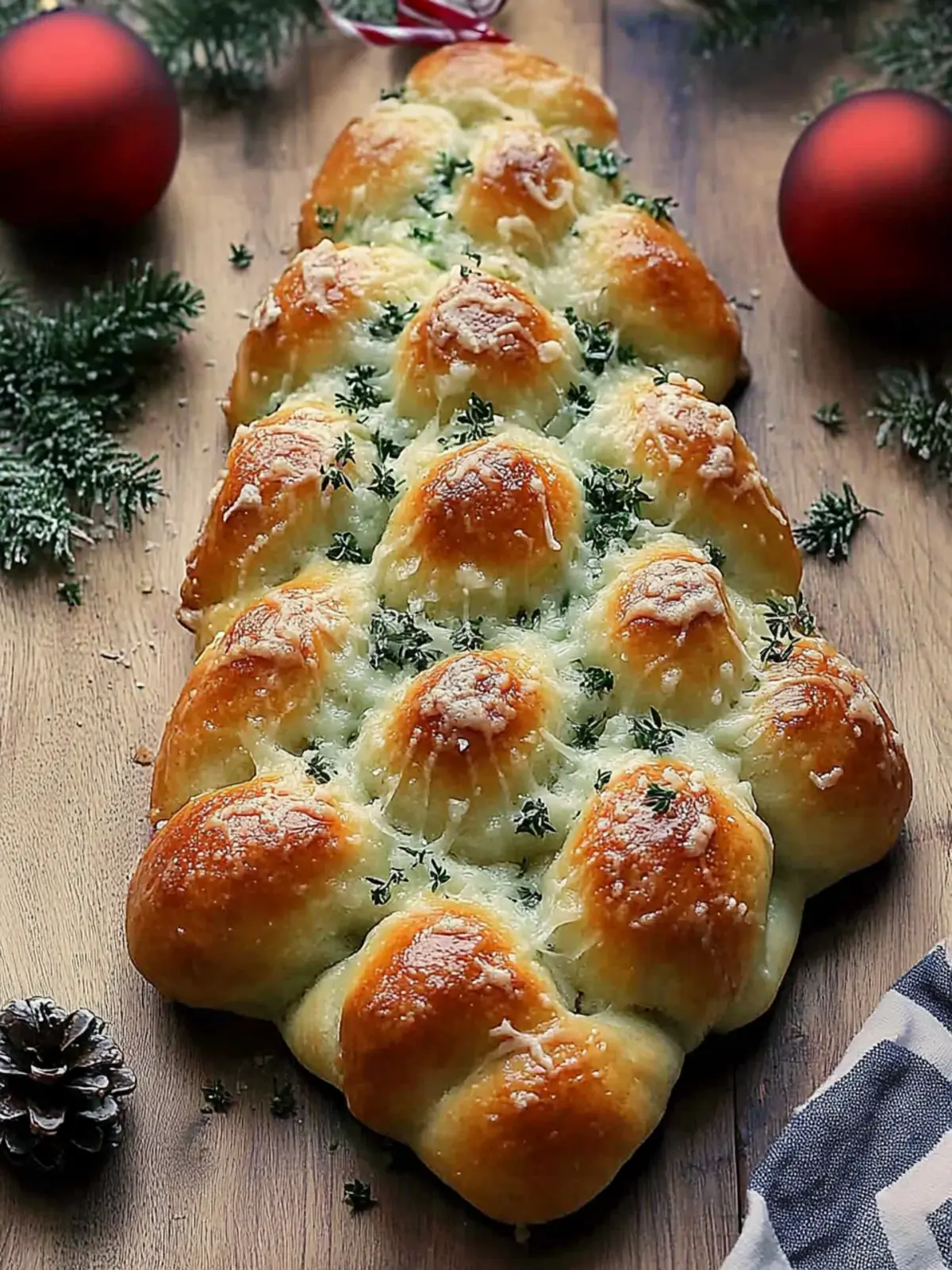 Cheesy Christmas Tree Bread: Festive Flavor, Easy to Make 2 Cheesy Christmas Tree Bread
