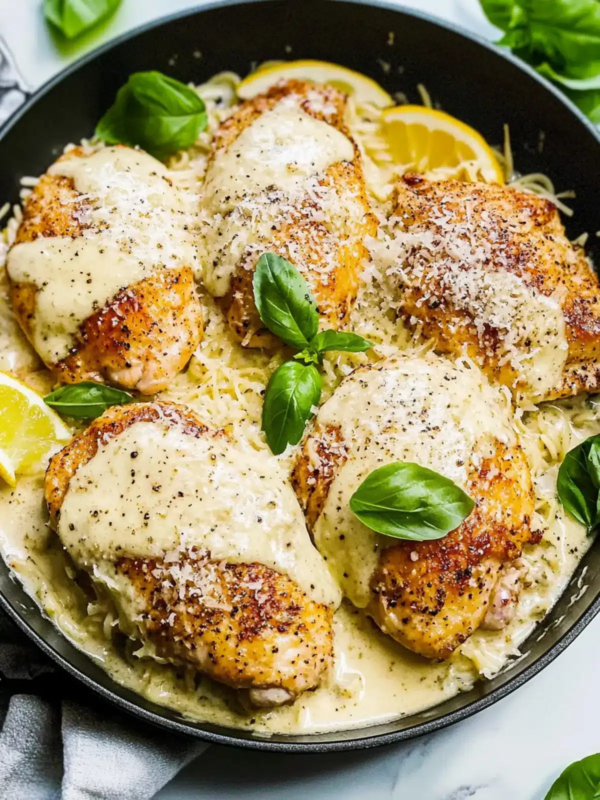 Cacio e Pepe Chicken with Cream Sauce for Cozy Nights 5 Cacio e Pepe Chicken with Cream Sauce