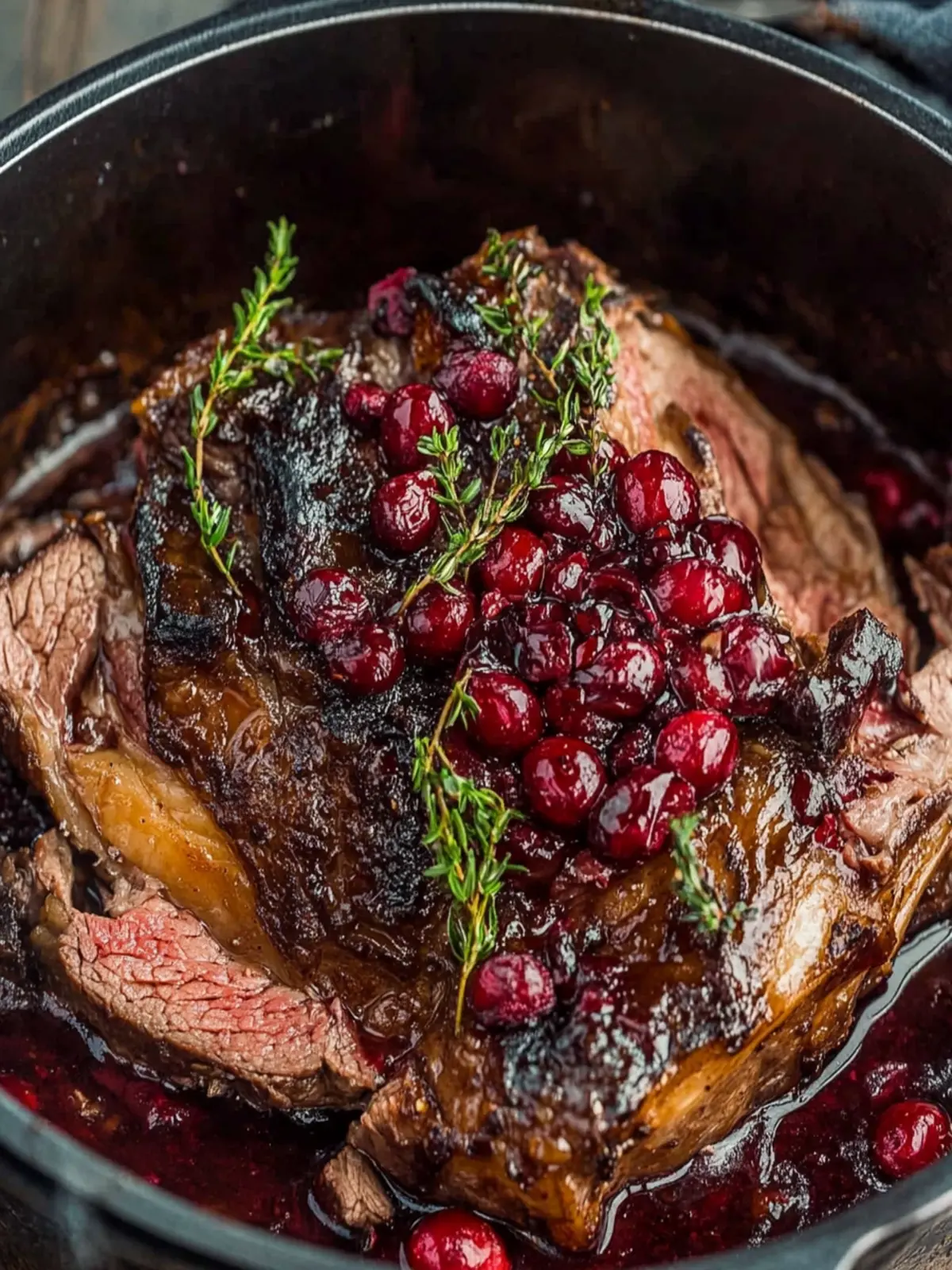 Cranberry Balsamic Roast Beef That Steals the Show 4 Cranberry Balsamic Roast Beef