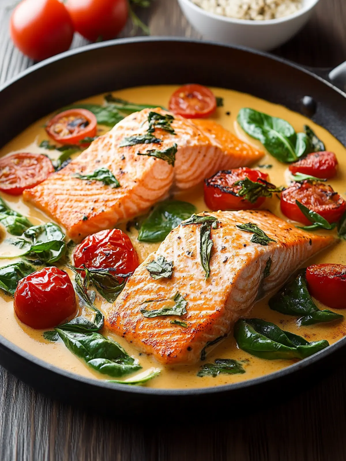 Creamy Tuscan Salmon Skillet: Your New Favorite Dinner Delight 4 Creamy Tuscan Salmon Skillet