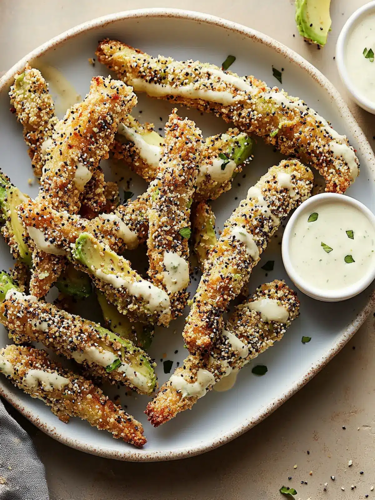 Crispy Air Fryer Everything Bagel Avocado Fries You’ll Love 2 Air Fryer Everything Bagel Avocado Fries