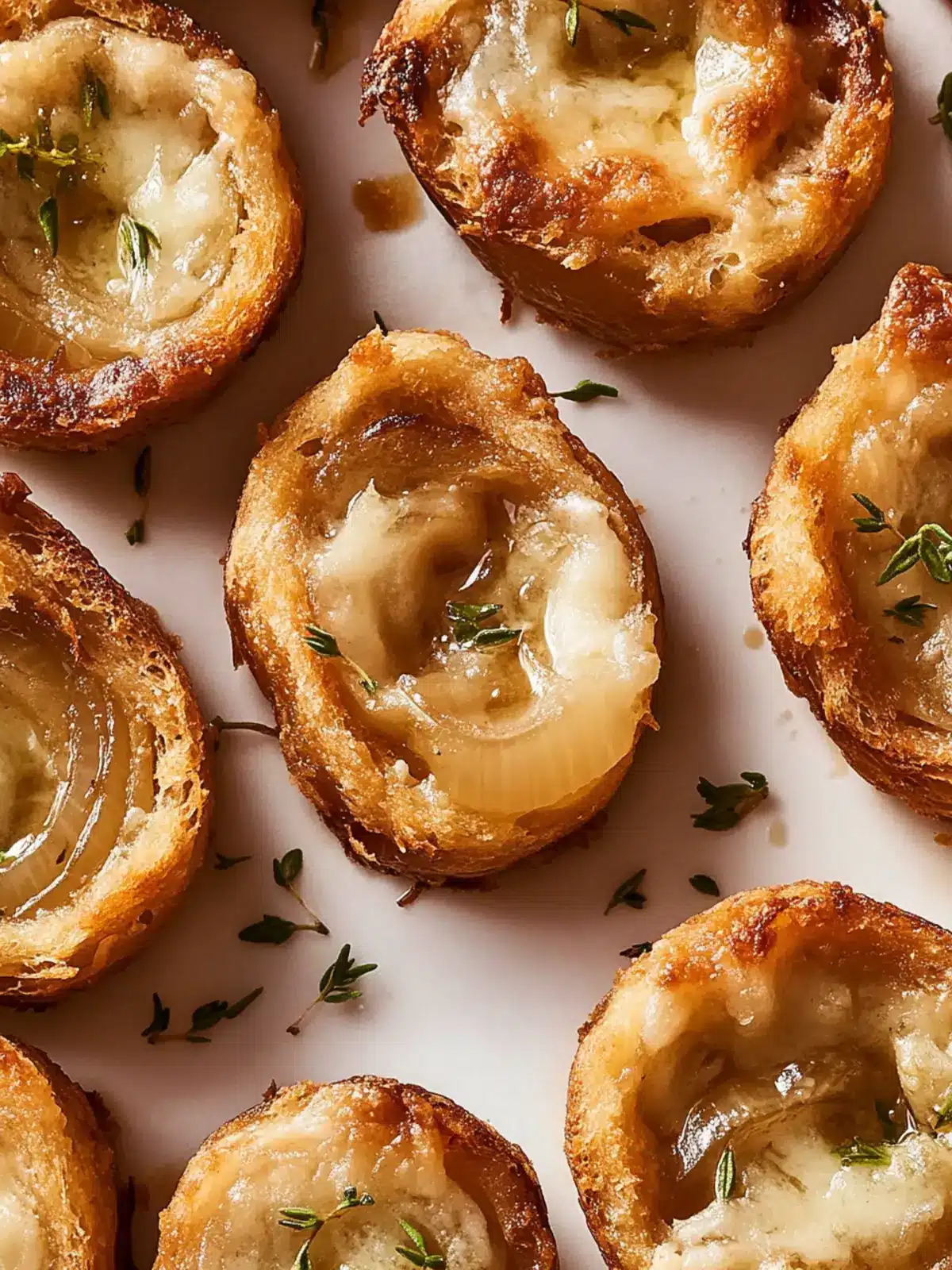 French Onion Soup Bites: Cheesy, Irresistible Party Pleasers 3 French Onion Soup Bites
