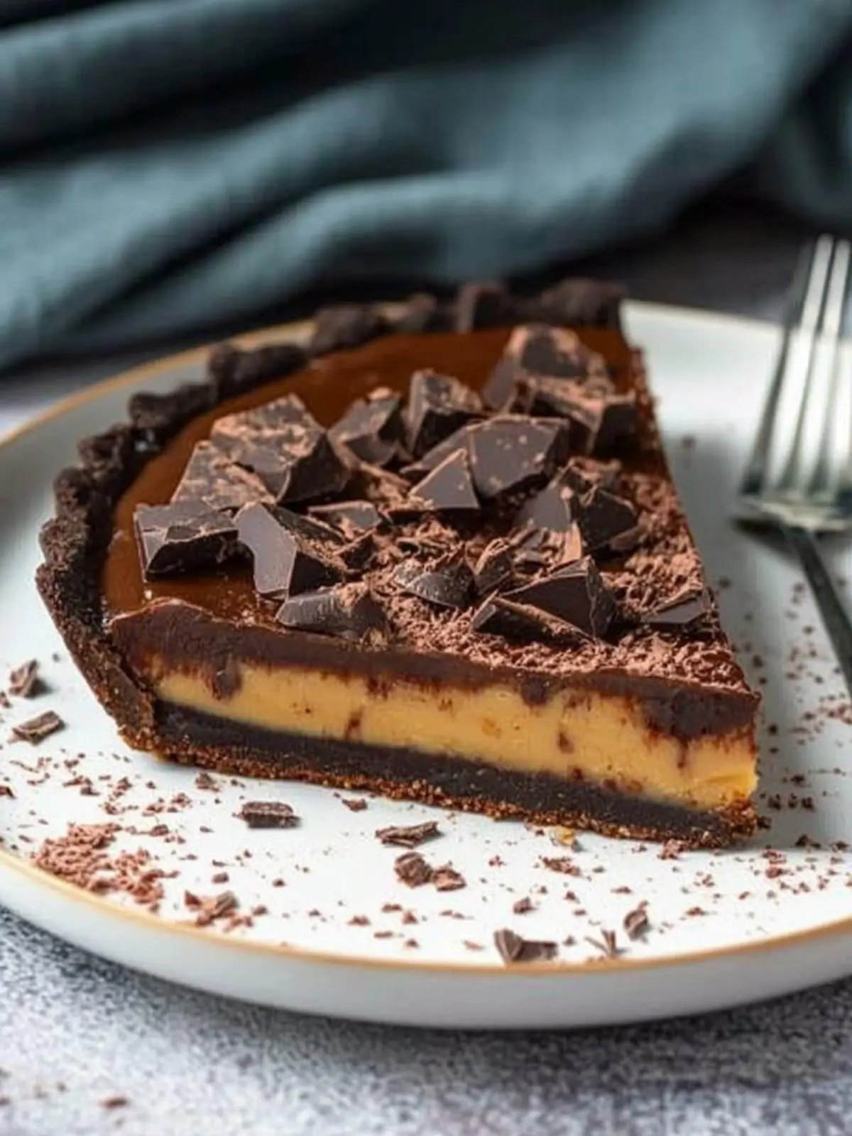 Dreamy No-Bake Vegan Chocolate Tart with Pecan Crunch 2 Vegan Chocolate Tart (No-Bake)