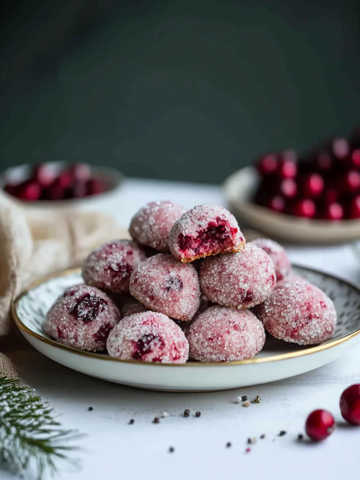 Sparkling Sugarplum Cranberry Cookies for Holiday Joy 3 Sparkling Sugarplum Cranberry Cookies