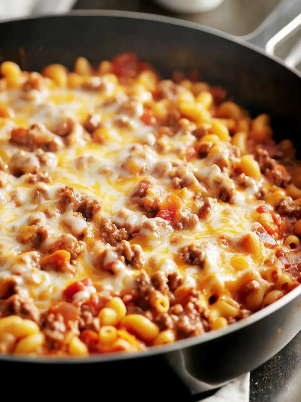 One-Skillet Cheesy Beef and Macaroni for Cozy Nights 2 One-Skillet Cheesy Beef and Macaroni