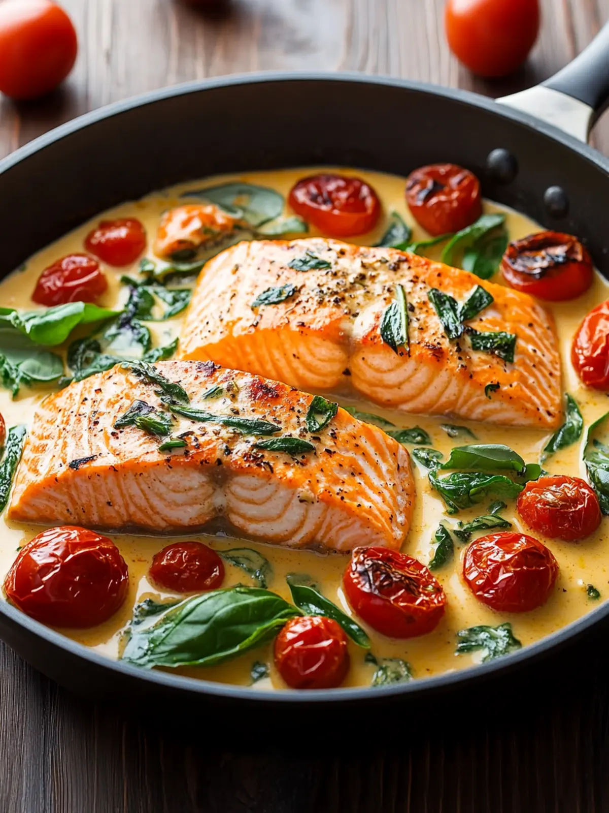 Creamy Tuscan Salmon Skillet: Your New Favorite Dinner Delight 3 Creamy Tuscan Salmon Skillet