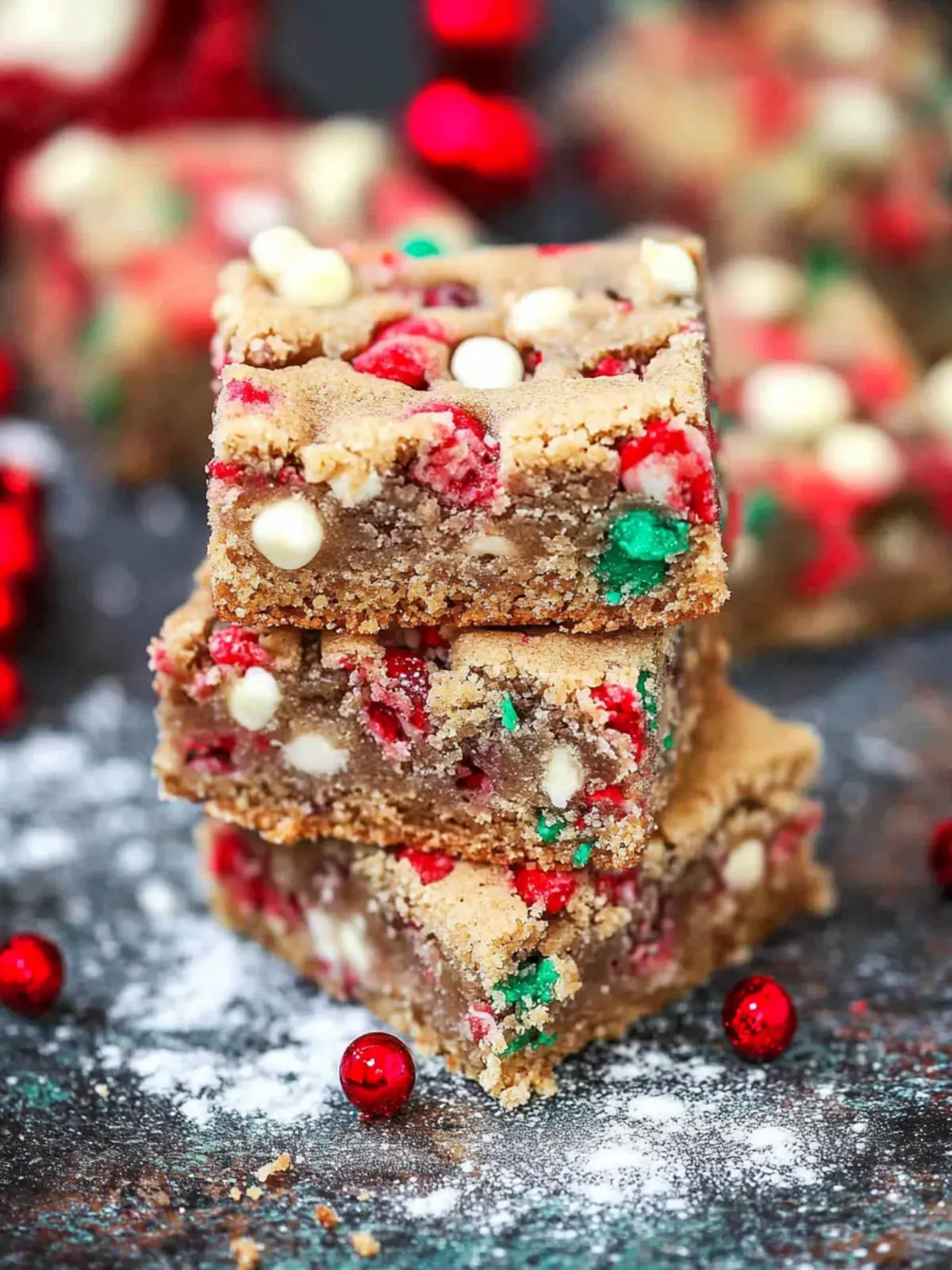 Delicious Christmas Cookie Bars with Festive Mix-Ins 3 Christmas Cookie Bars