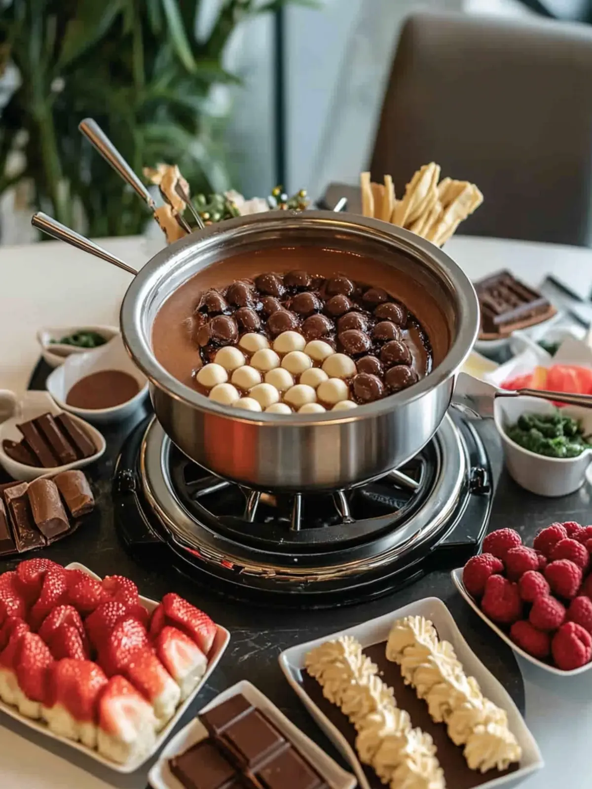 Chocolate Fondue Station: Create a Sweet Party Experience 3 Chocolate Fondue Station