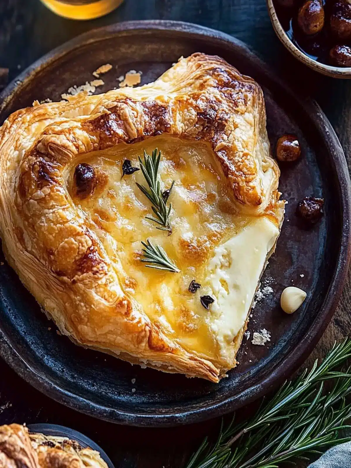 Baked Gruyère in Pastry with Rosemary and Garlic Perfection 3 Baked Gruyère in Pastry with Rosemary and Garlic