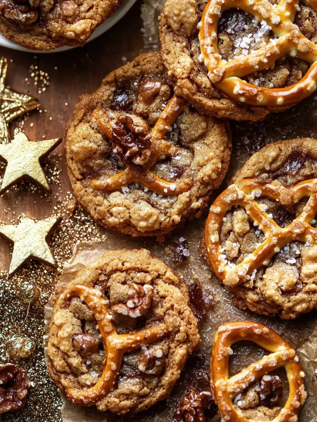 Delicious Salted Pretzel Praline Cookies You Can't Resist 2 Salted Pretzel Praline Cookie