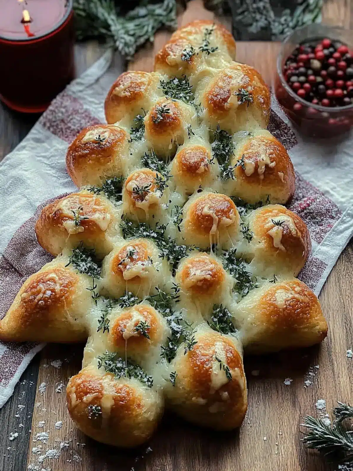 Cheesy Christmas Tree Bread: Festive Flavor, Easy to Make 5 Cheesy Christmas Tree Bread