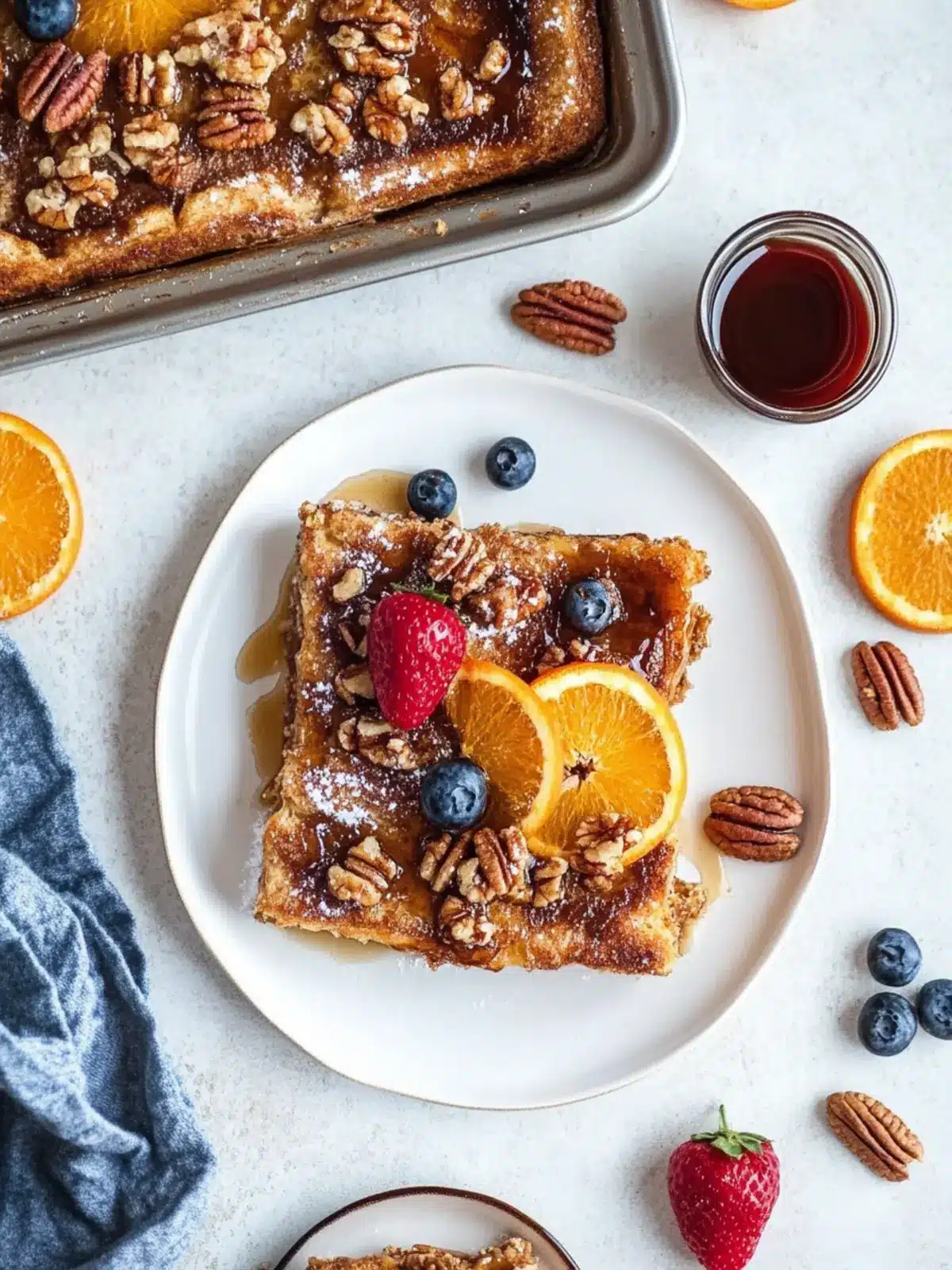 Delicious Upside-Down Orange Caramel Pecan French Toast Bake 5 Upside-Down Orange Caramel Pecan French Toast Bake