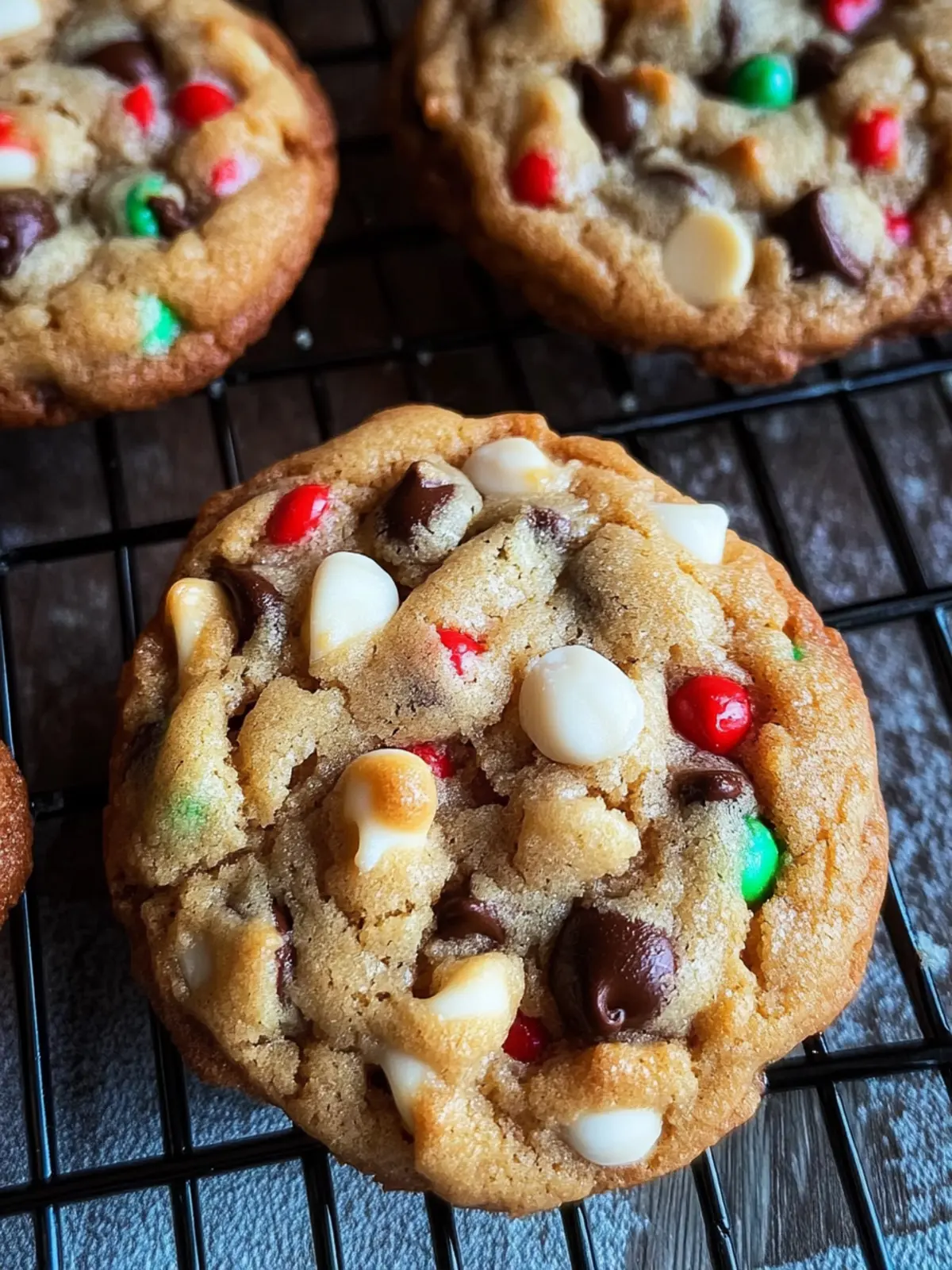 Delicious Christmas Chocolate Chip Cookies with Festive Sprinkles 3 Christmas Chocolate Chip Cookies