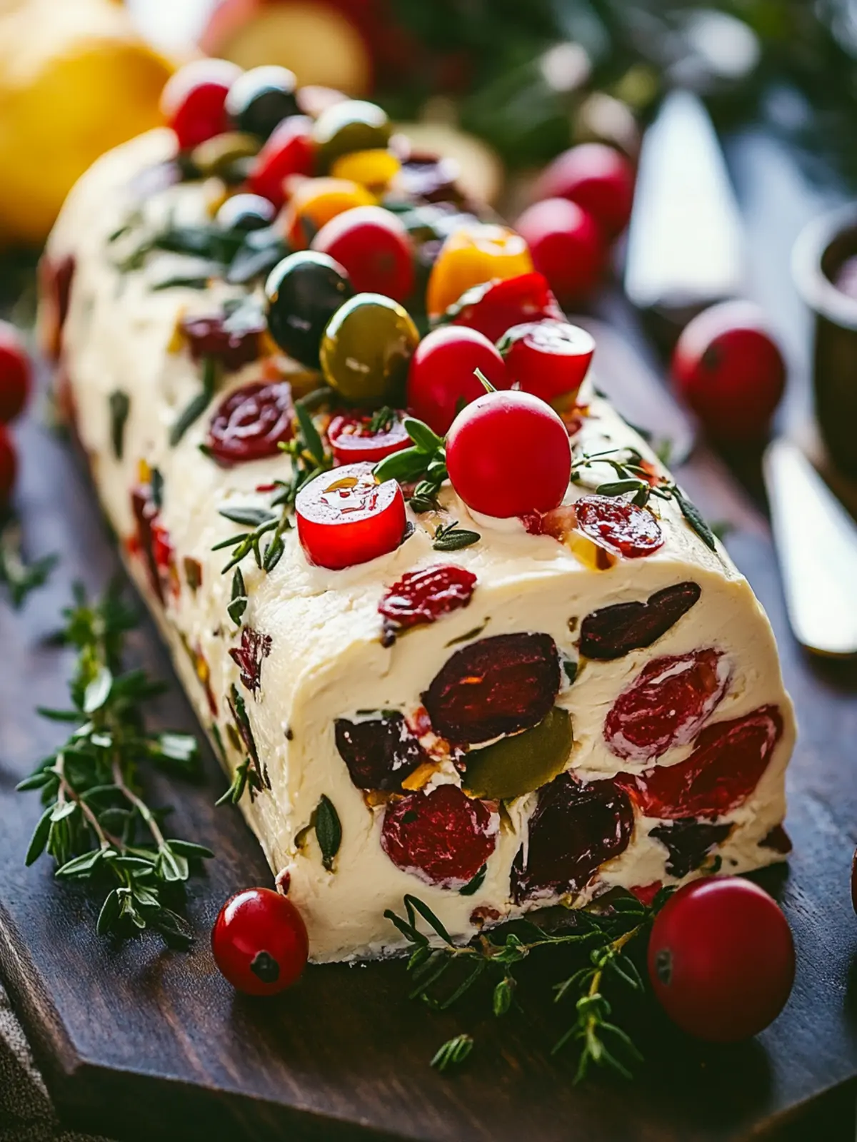 Holiday Antipasto Cream Cheese Log: No-Cook Festive Delight 2 Holiday Antipasto Cream Cheese Log