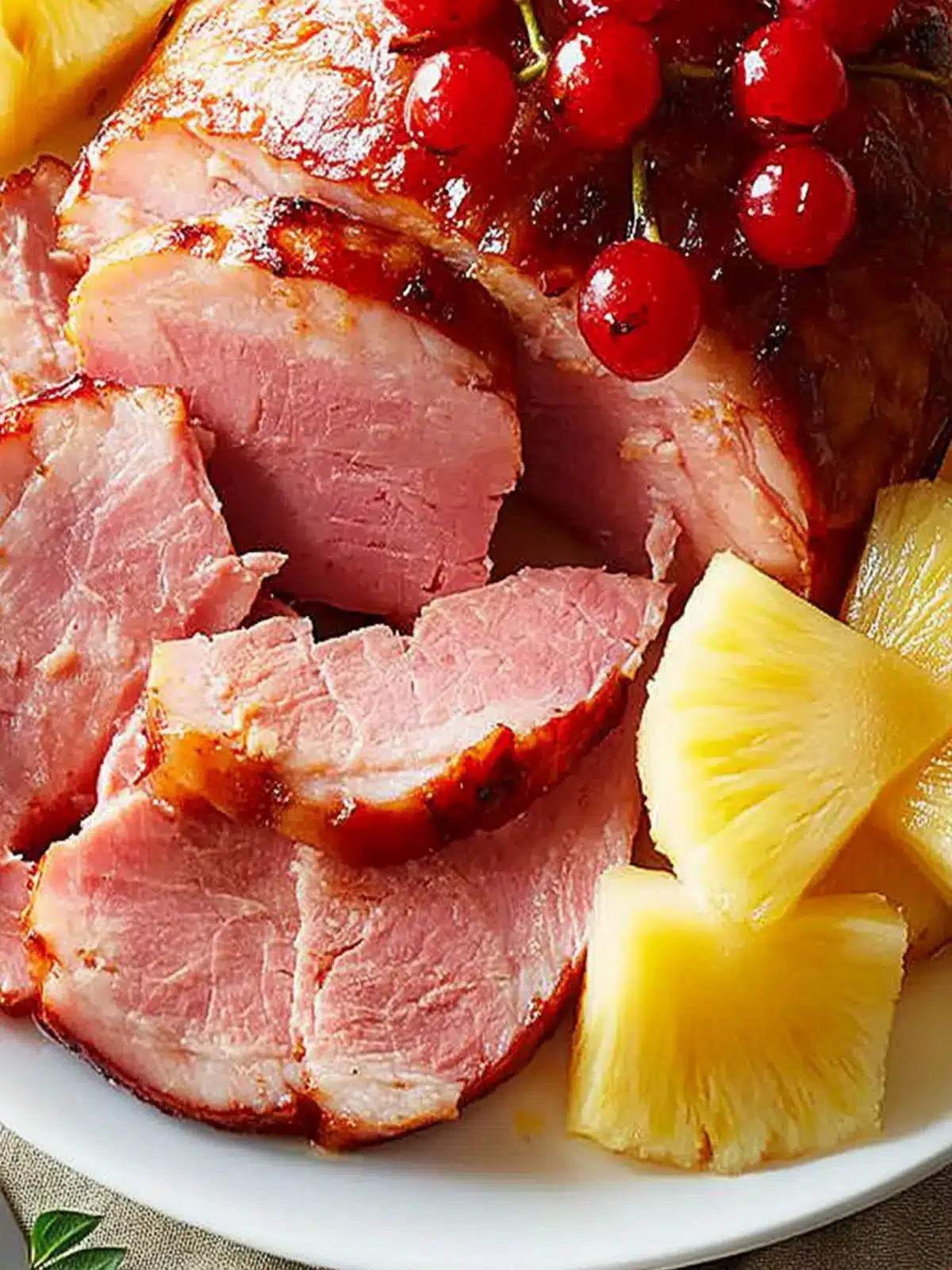 Sweet and Savory Baked Ham with Pineapple for Festive Feasts 3 Baked Ham with Pineapple