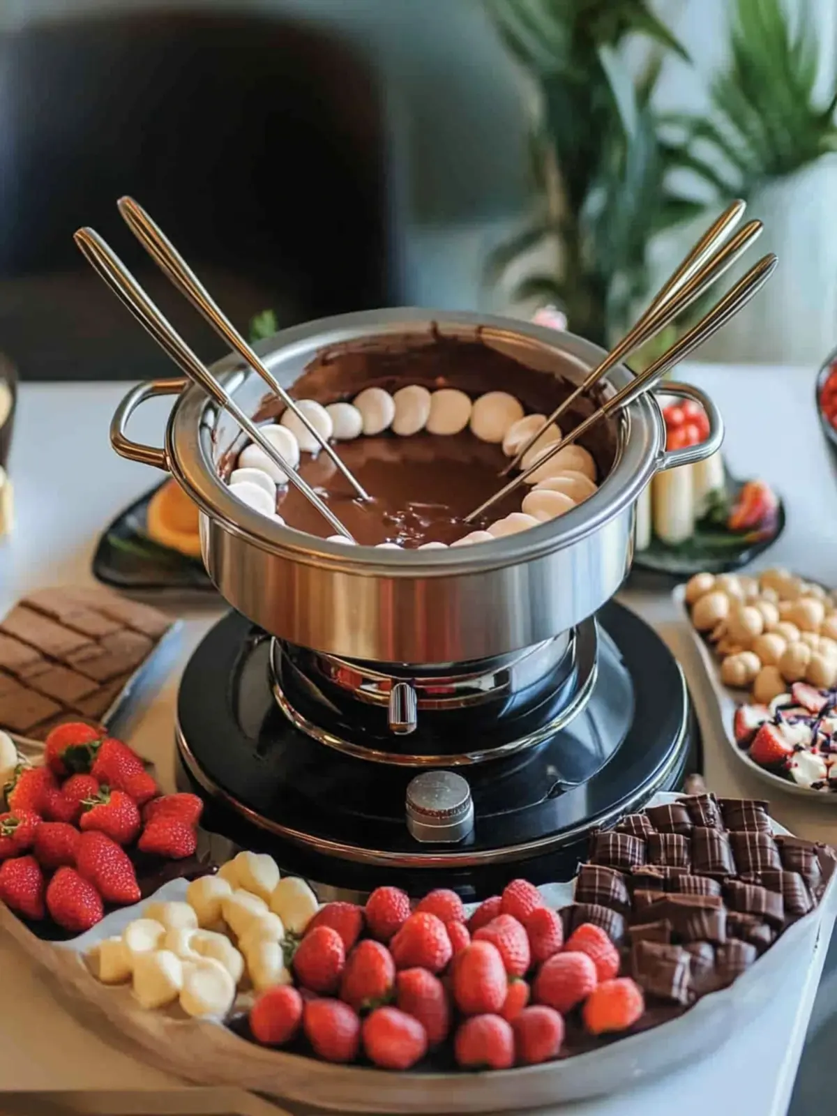 Chocolate Fondue Station: Create a Sweet Party Experience 5 Chocolate Fondue Station