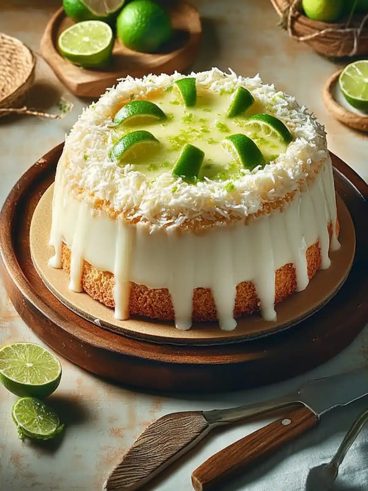 Coconut-Lime Pudding Cake: Tropical Bliss in Every Bite 2 Coconut-Lime Pudding Cake