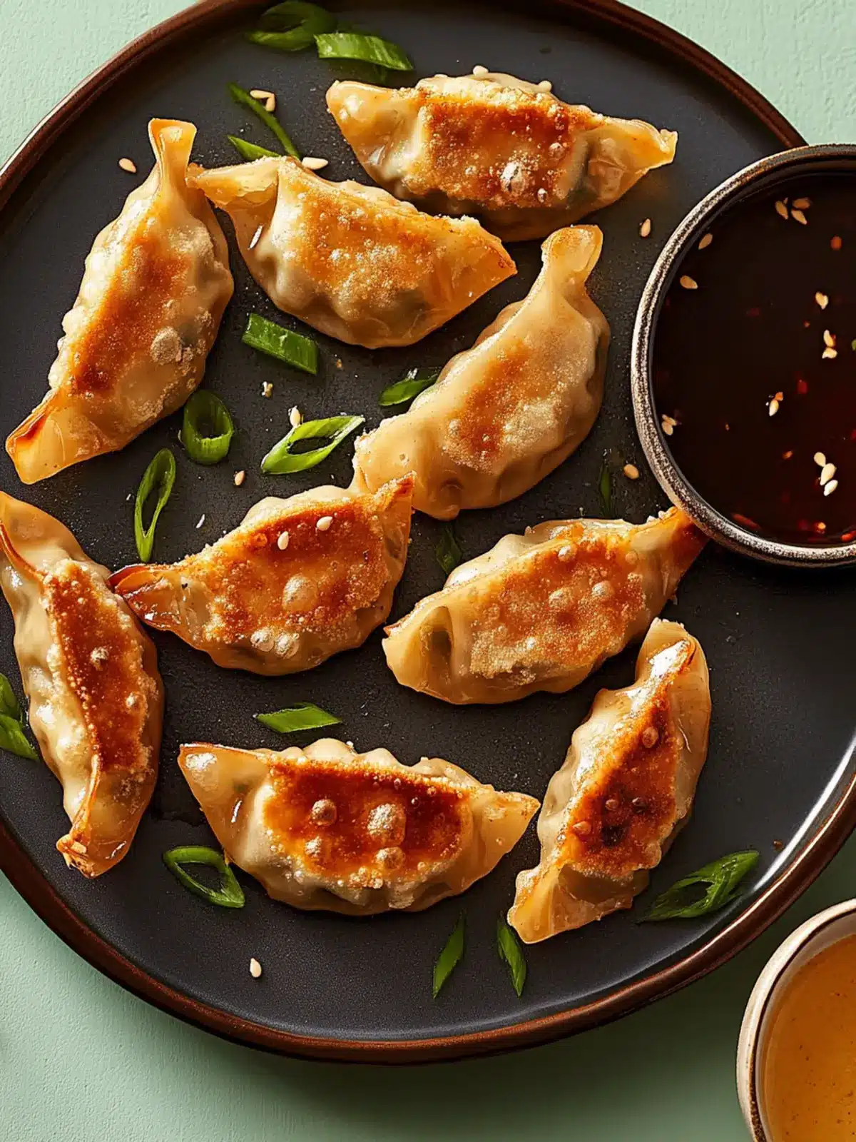 Crispy Air Fryer Potstickers: Bacon-Chicken Delight! 3 Air Fryer Potstickers