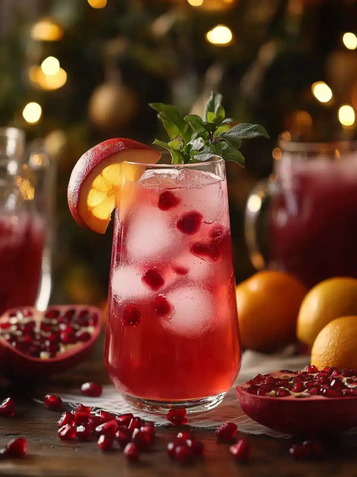 Delightful Non-Alcoholic Sparkling Pomegranate Punch Recipe 4 Non-Alcoholic Sparkling Pomegranate Punch