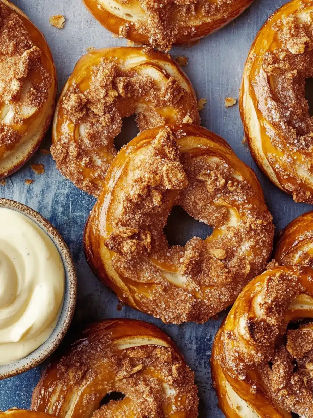 Cinnamon Crunch Soft Pretzels with Creamy Dreamy Dip 3 Cinnamon Crunch Soft Pretzels