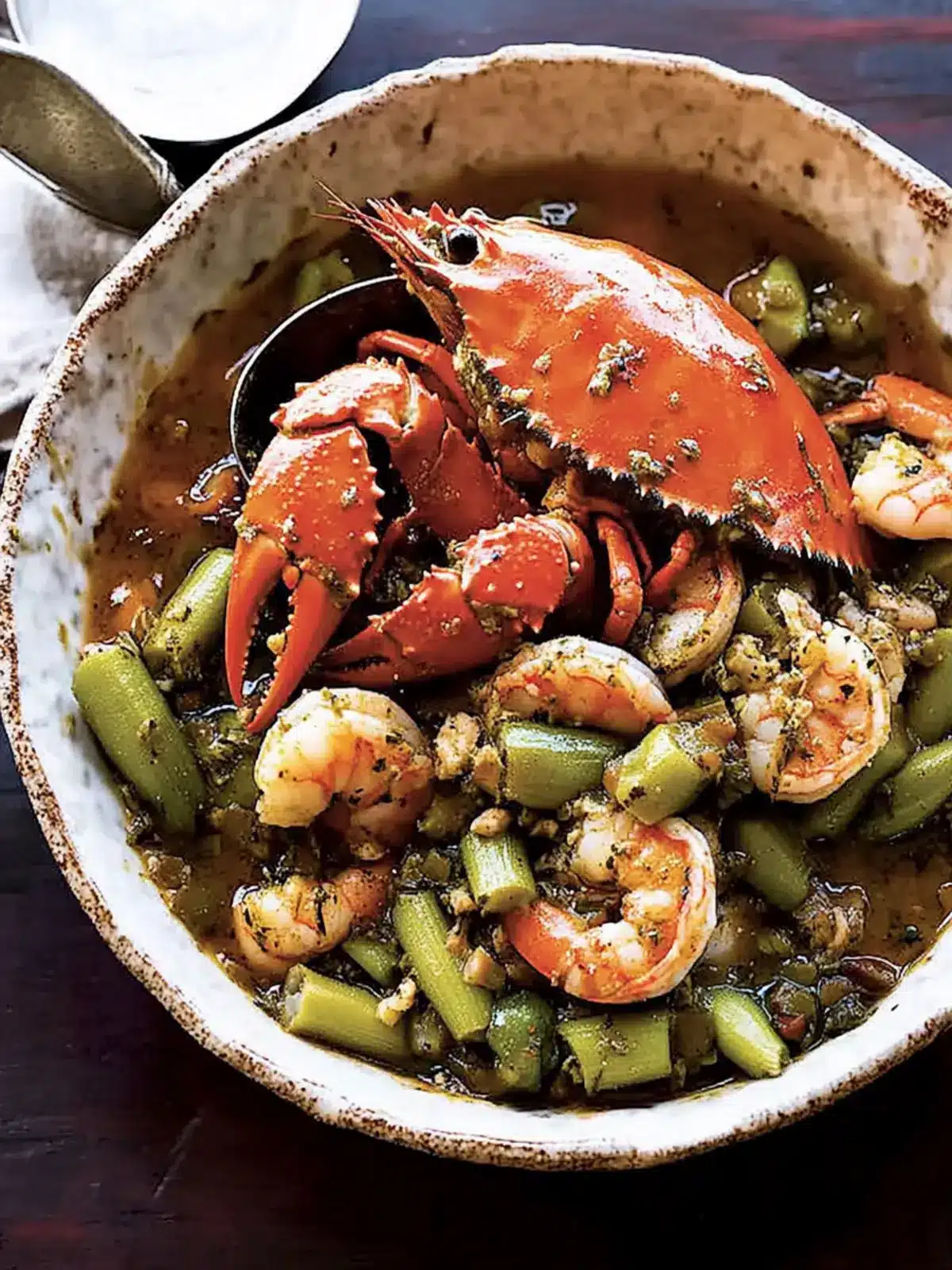 Savory Okra Gumbo with Blue Crabs and Shrimp Delight 4 Okra Gumbo with Blue Crabs and Shrimp