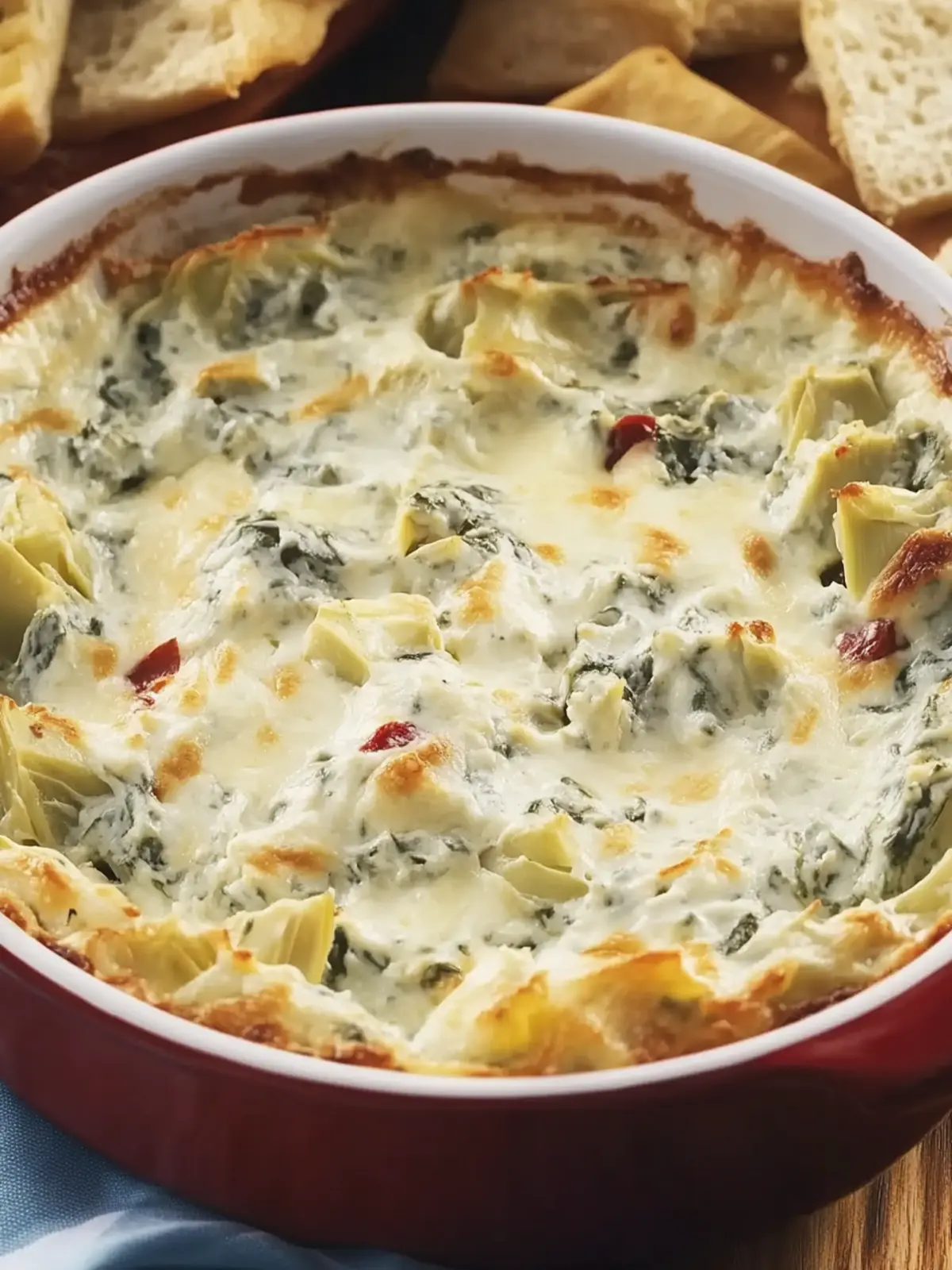 Gorgonzola Spinach Artichoke Dip: Irresistible Game Night Treat 5 Gorgonzola Spinach Artichoke Dip