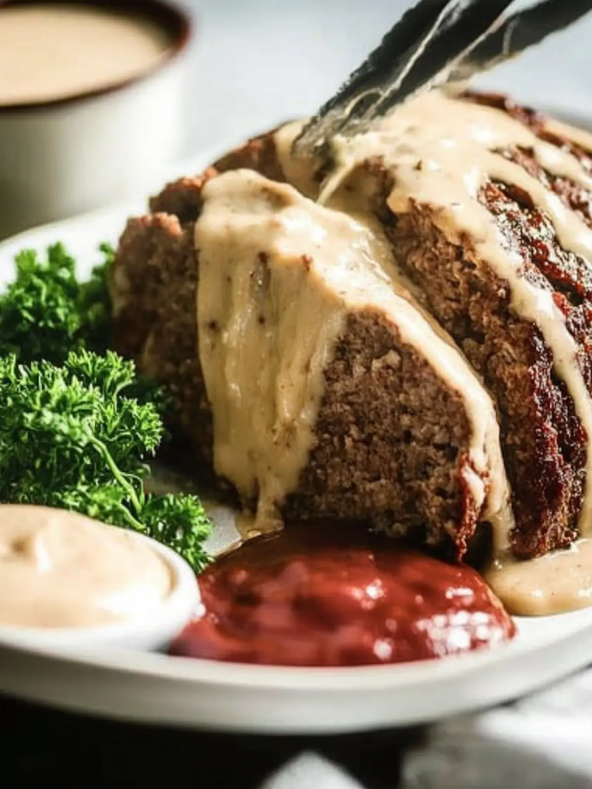 Savory Swedish Meatball Meatloaf with Creamy Gravy Delight 2 Swedish Meatball Meatloaf