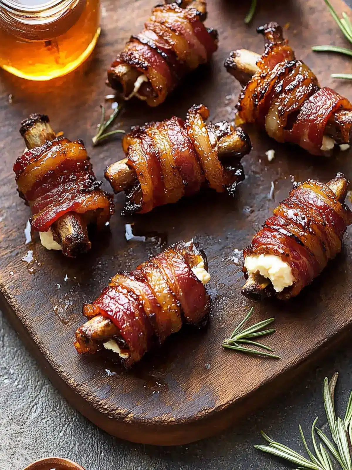 Goat Cheese Stuffed Bacon Wrapped Dates with Rosemary Honey Magic 5 Goat Cheese Stuffed Bacon Wrapped Dates with Rosemary Honey