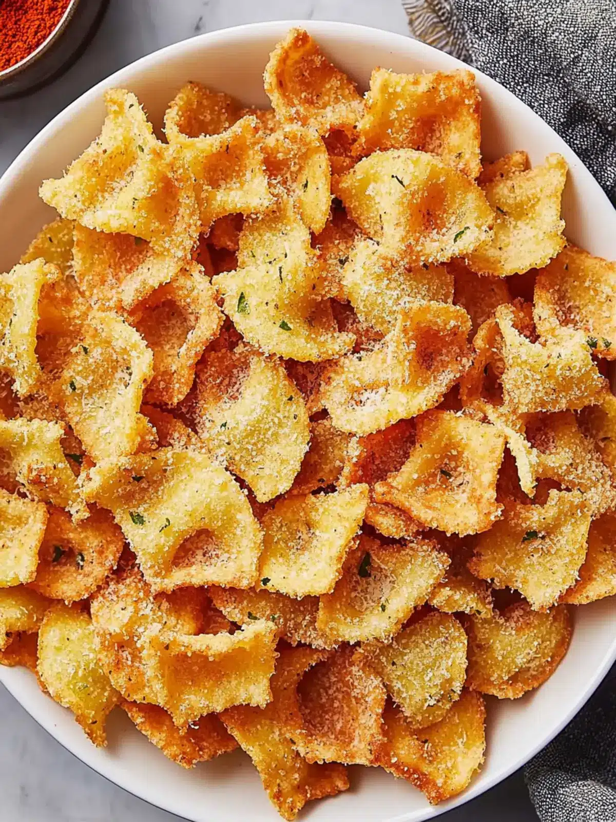 Crispy Pasta Chips in the Air Fryer for Snack Lovers 3 Pasta Chips