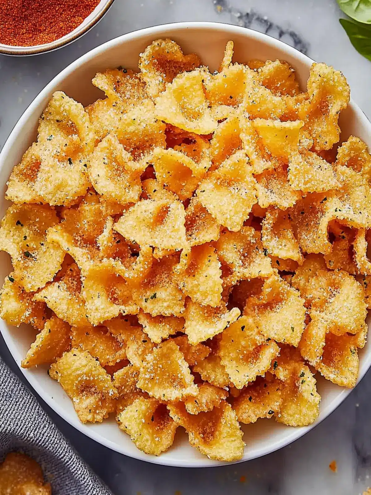 Crispy Pasta Chips in the Air Fryer for Snack Lovers 4 Pasta Chips