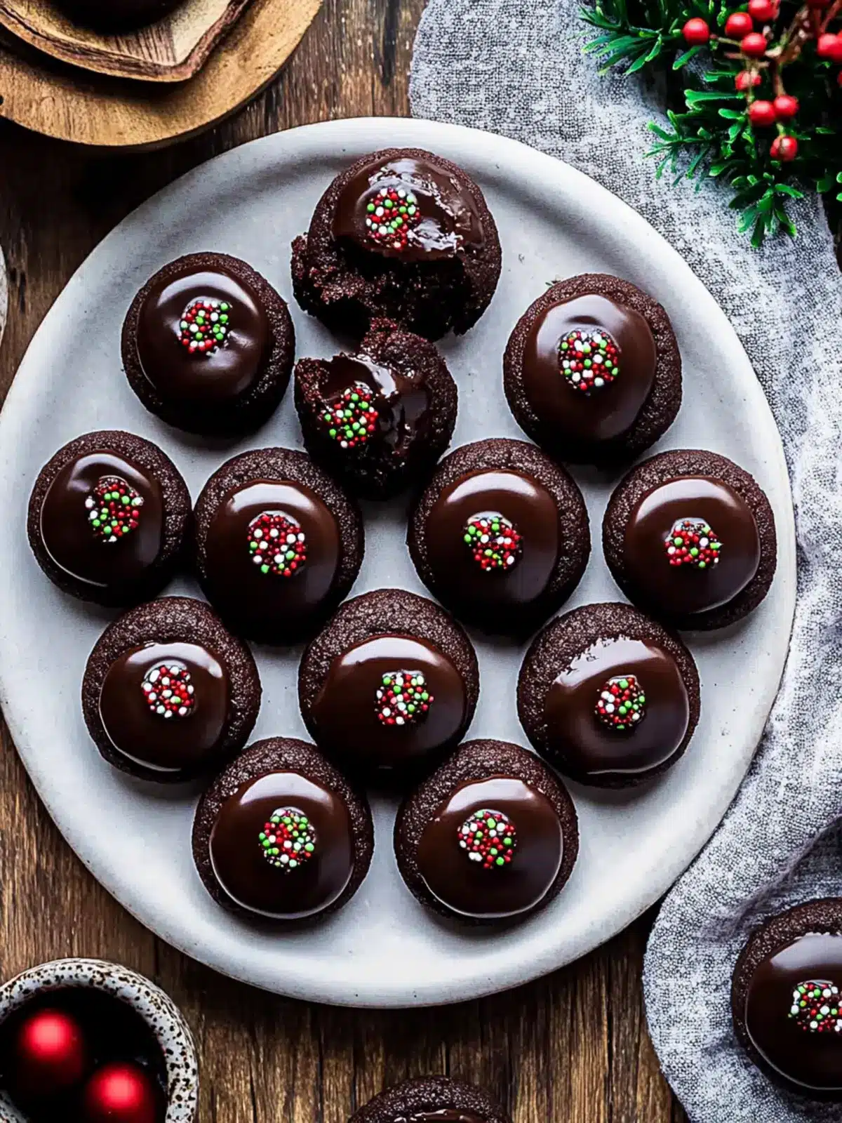 Chewy Chocolate Thumbprint Cookies with Indulgent Ganache 2 Chocolate Thumbprint Cookies