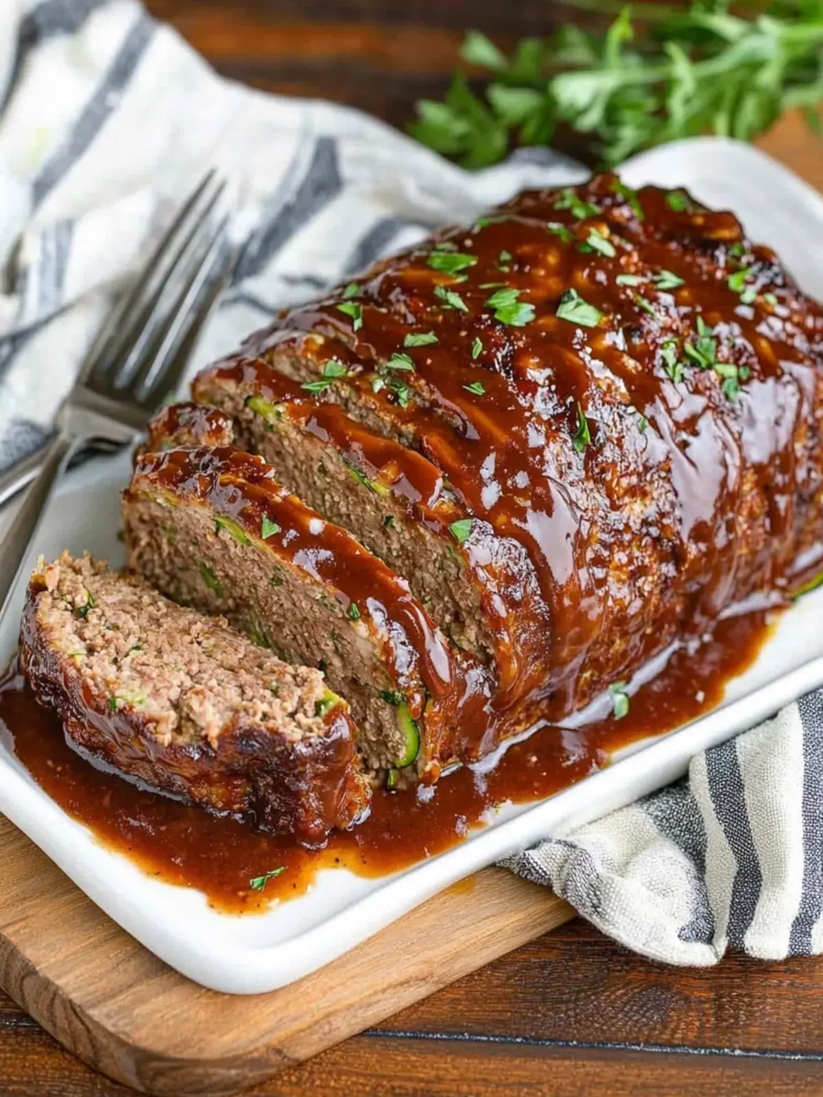Moist Zucchini Meatloaf with Balsamic Glaze for Family Fun 5 Zucchini Meatloaf