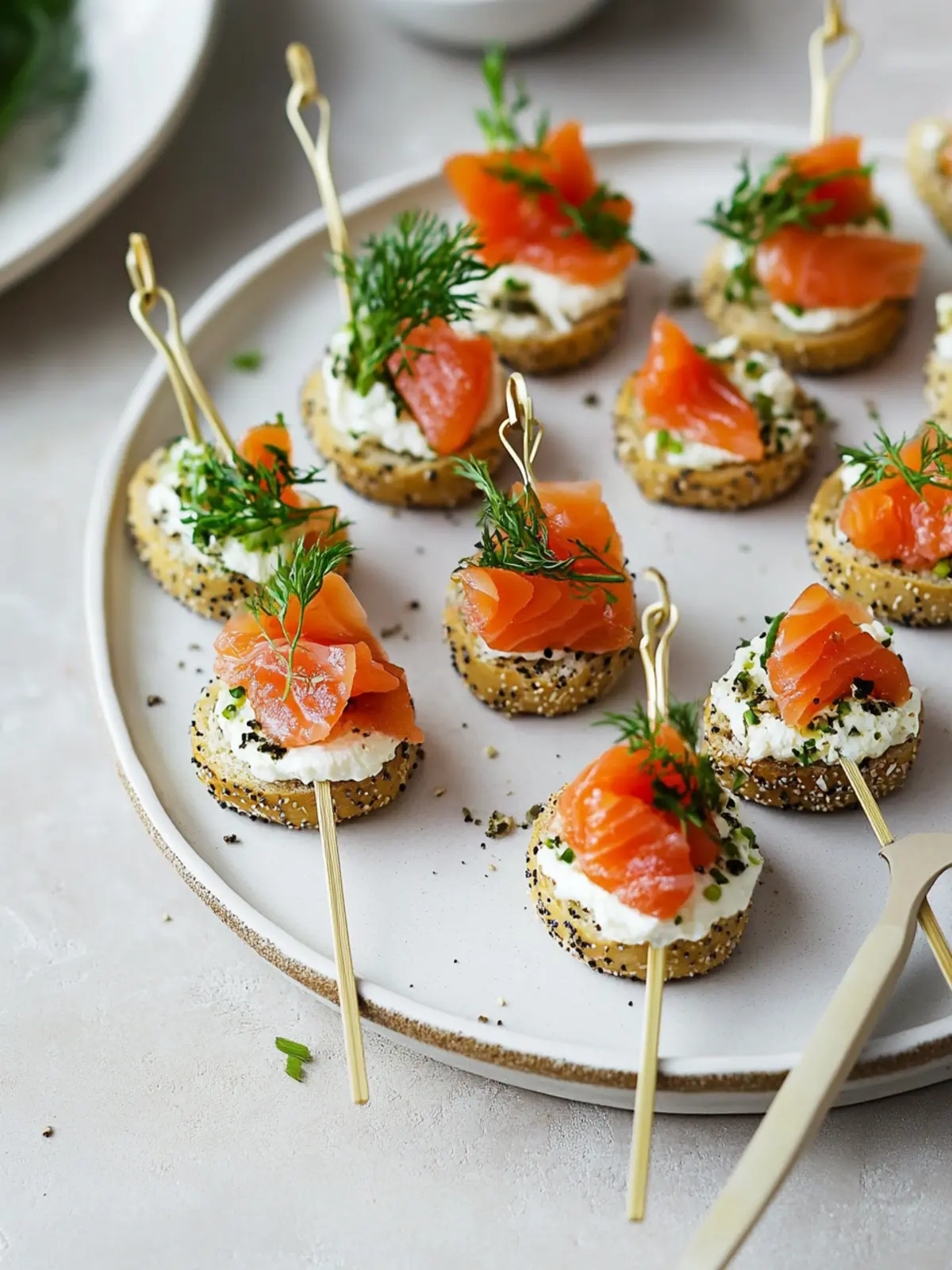 Smoked Salmon Appetizer Bagel Bites for Effortless Entertaining 3 Smoked Salmon Appetizer Bagel Bites