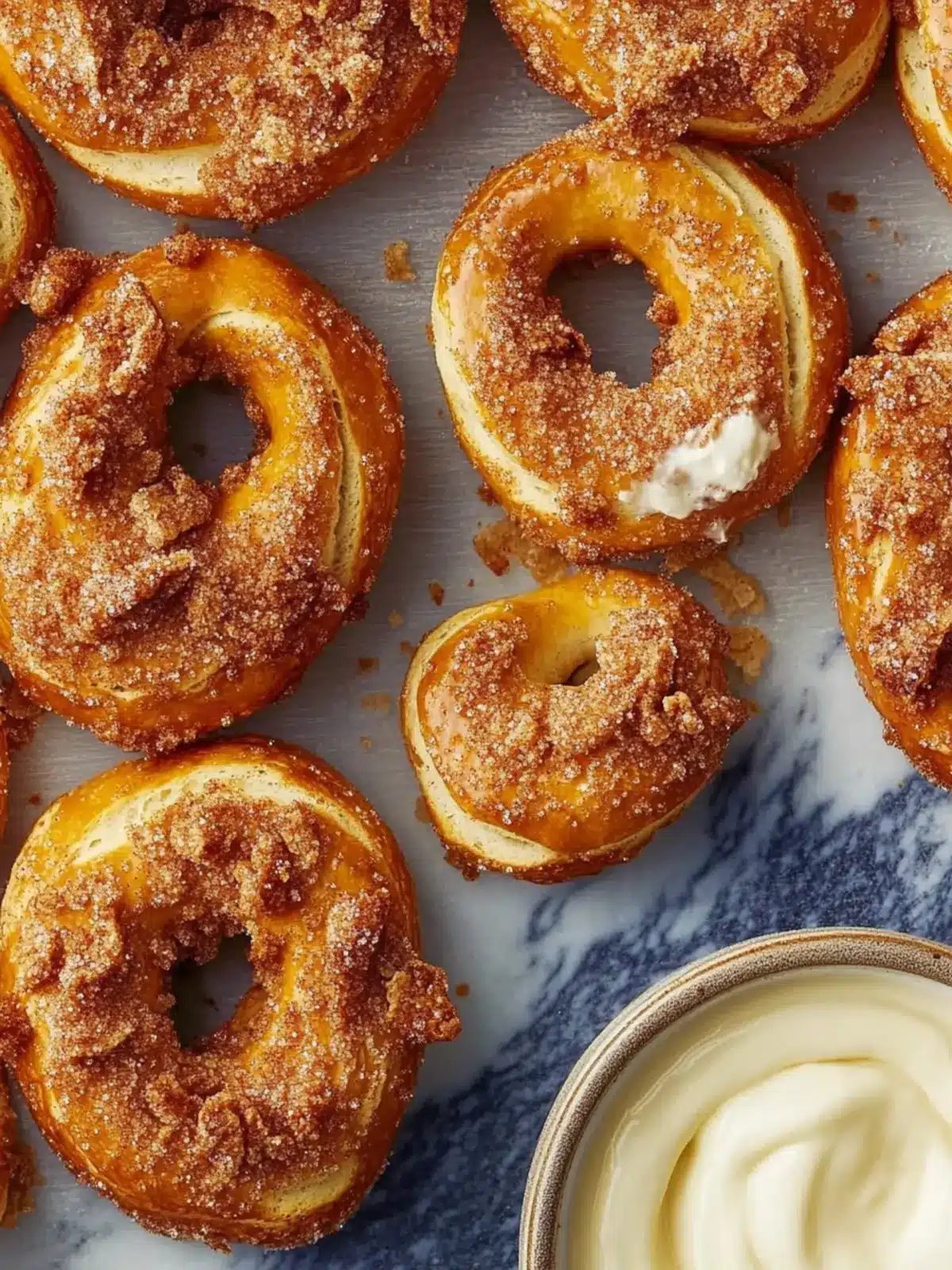 Cinnamon Crunch Soft Pretzels with Creamy Dreamy Dip 5 Cinnamon Crunch Soft Pretzels