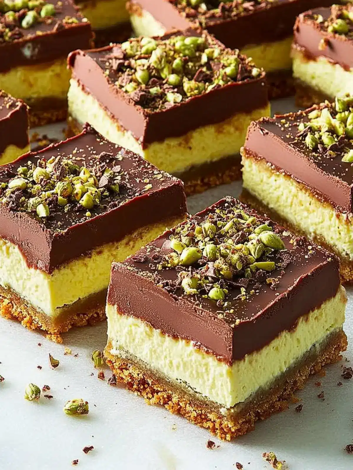 Decadent Dubai Chocolate Cheesecake Bars You'll Crave 3 Dubai Chocolate Cheesecake Bars