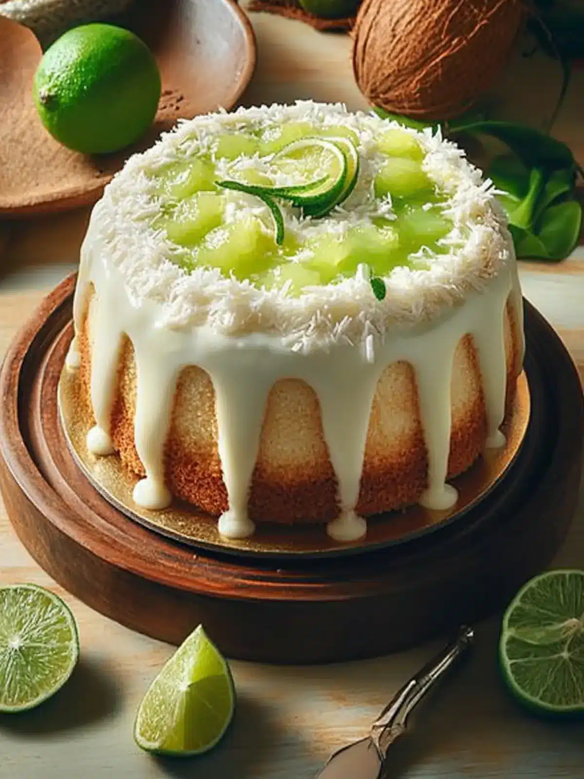 Coconut-Lime Pudding Cake: Tropical Bliss in Every Bite 3 Coconut-Lime Pudding Cake