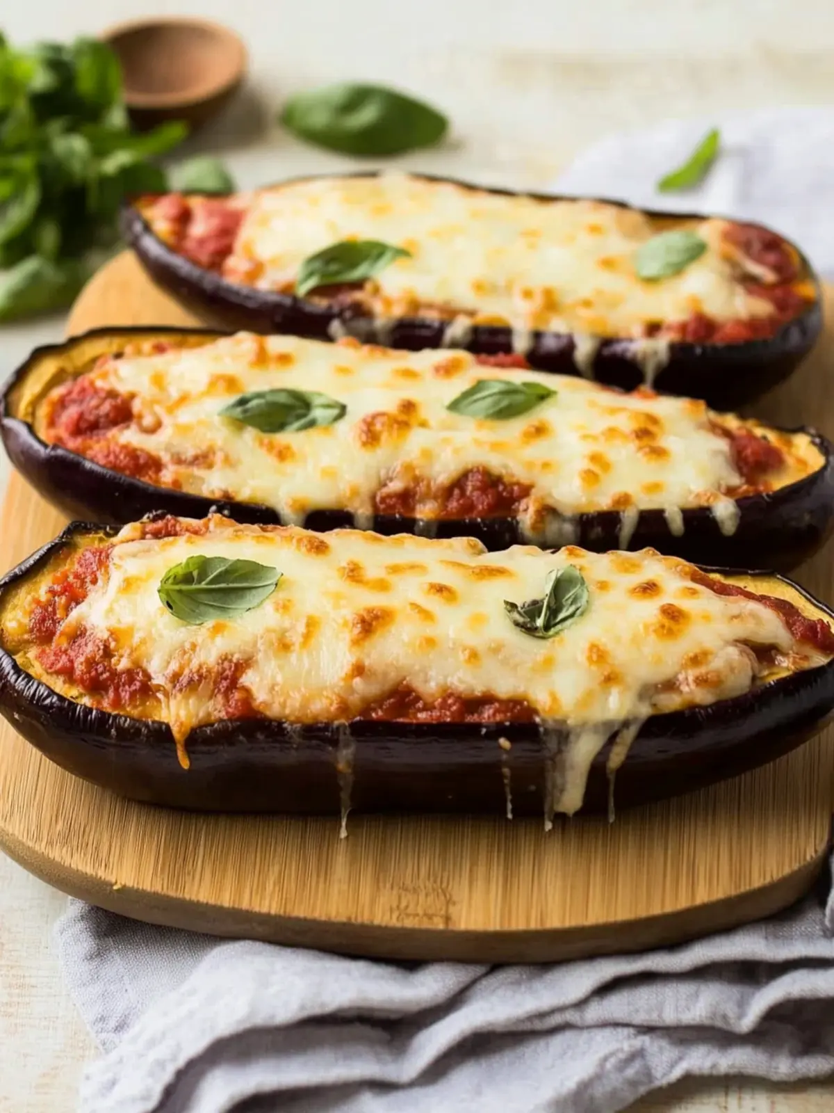 Delicious Eggplant Parmesan Boats for a Guilt-Free Dinner 4 Eggplant Parmesan Boats