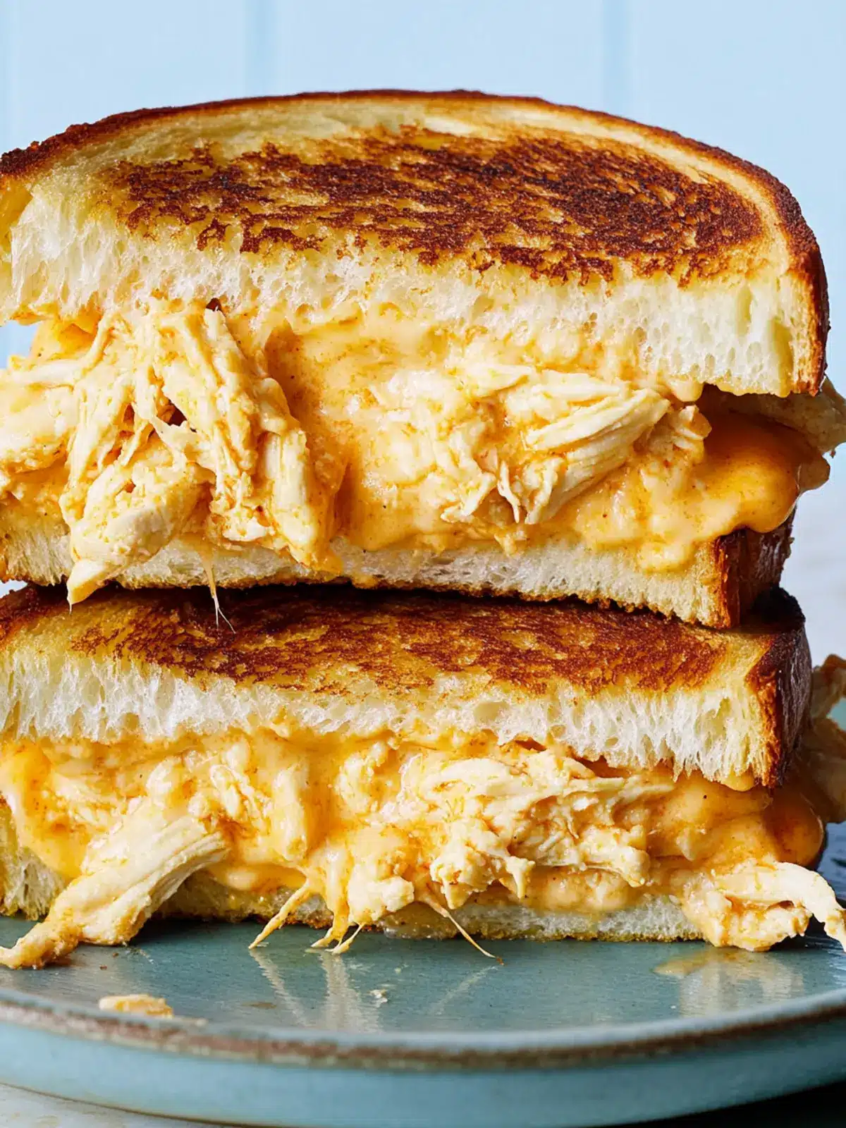 Buffalo Chicken Grilled Cheese: Quick Comfort for Game Day 3 Buffalo Chicken Grilled Cheese
